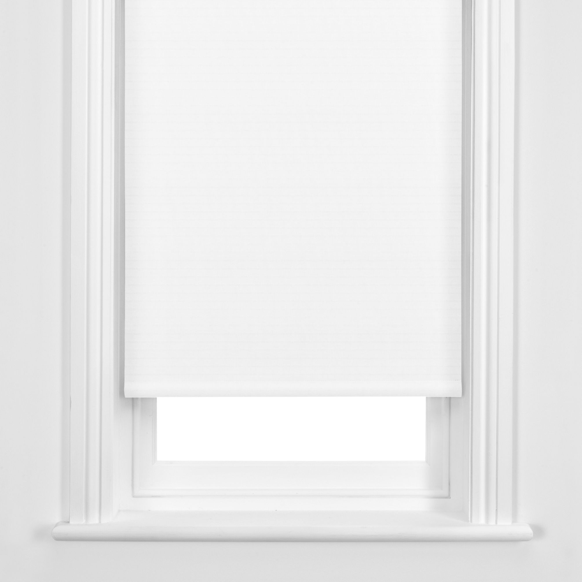 Sheer Stripe Roller Blinds, White