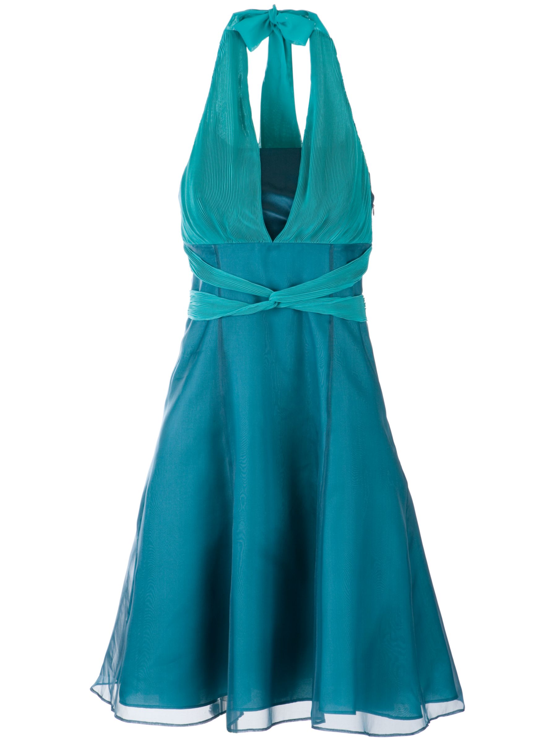 Buy John Lewis Women Occasionwear Silk Halter Dress, Teal online at JohnLewis.com - John Lewis from johnlewis.com
