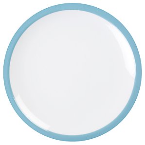 John Lewis Brights Dinner Plate, Teal Blue, Dia.27cm