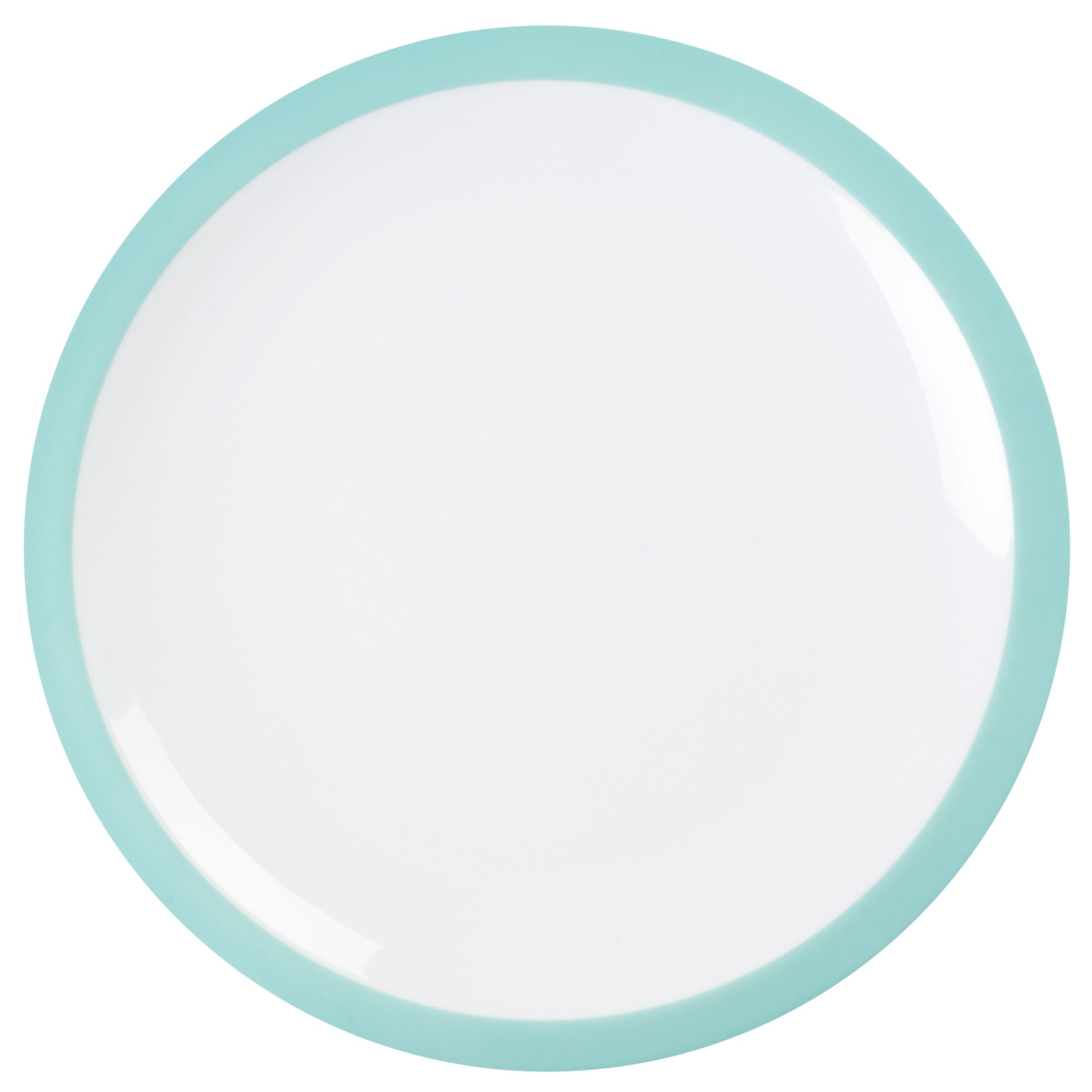 John Lewis Brights Dinner Plate, Aqua Green, Dia.27cm