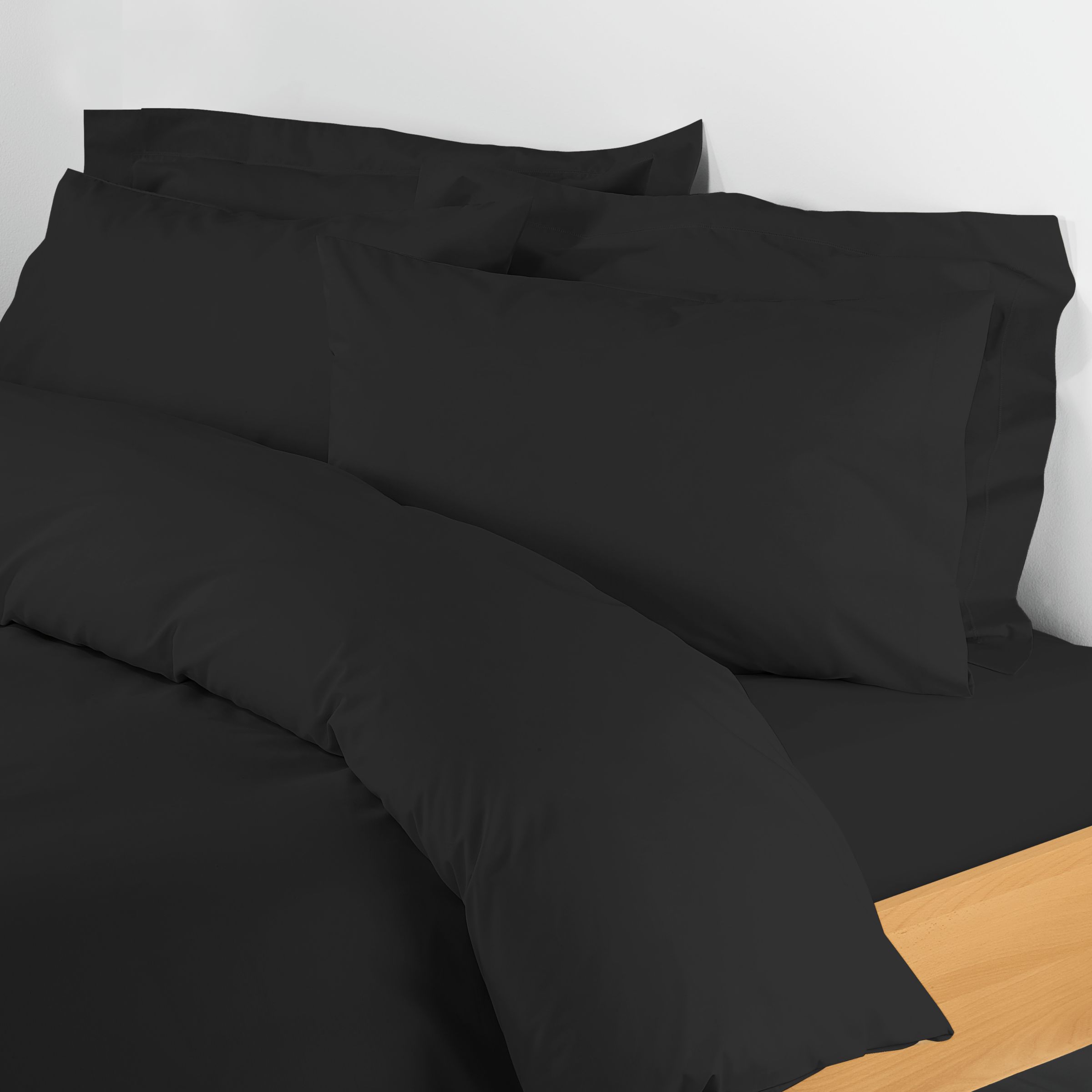 John Lewis Polycotton Percale Duvet Covers, Black