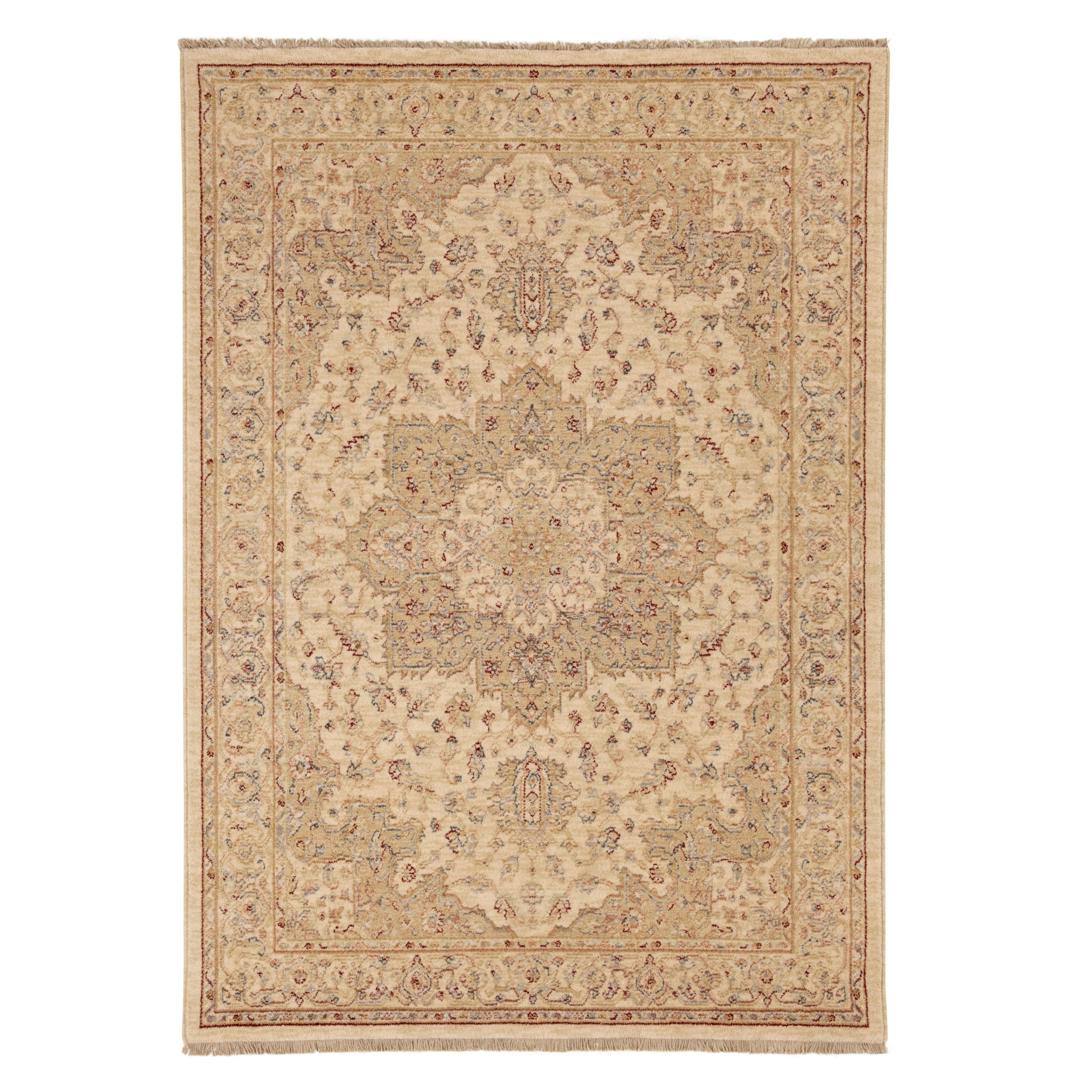 Osta Kabir Medallion Rug, Ivory, L200 x W295cm at John Lewis