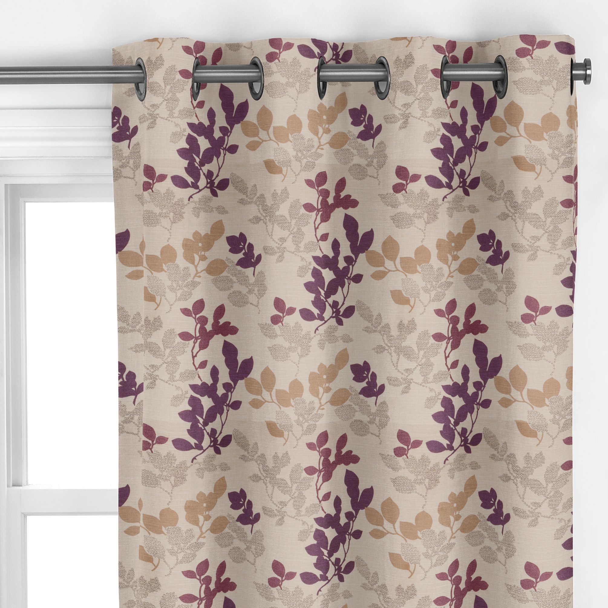 John Lewis Digital Garden Eyelet Curtains,