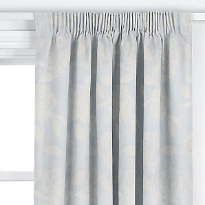 Hydrangea Pencil Pleat Curtains, Duck