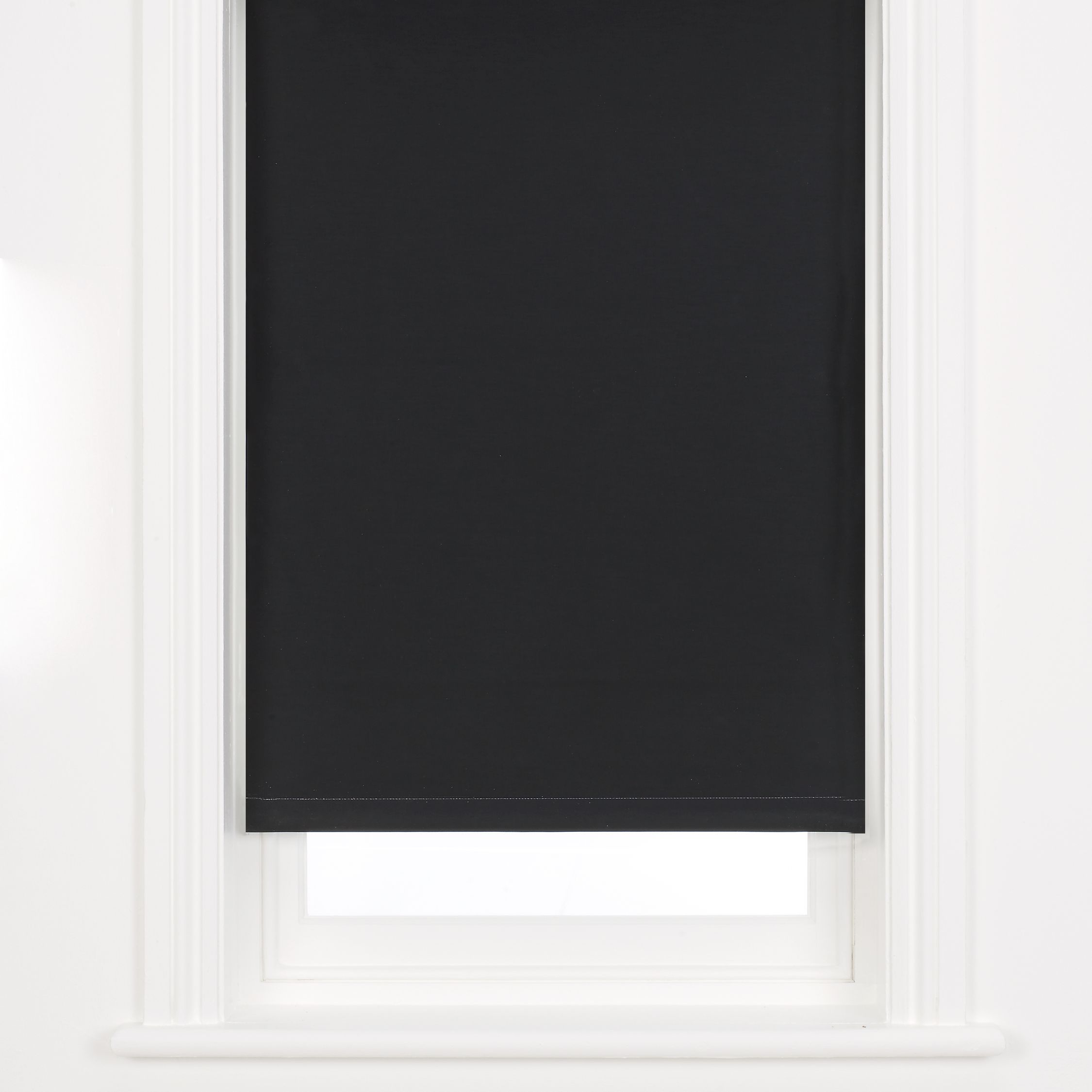 John Lewis Blackout Roller Blinds, Black