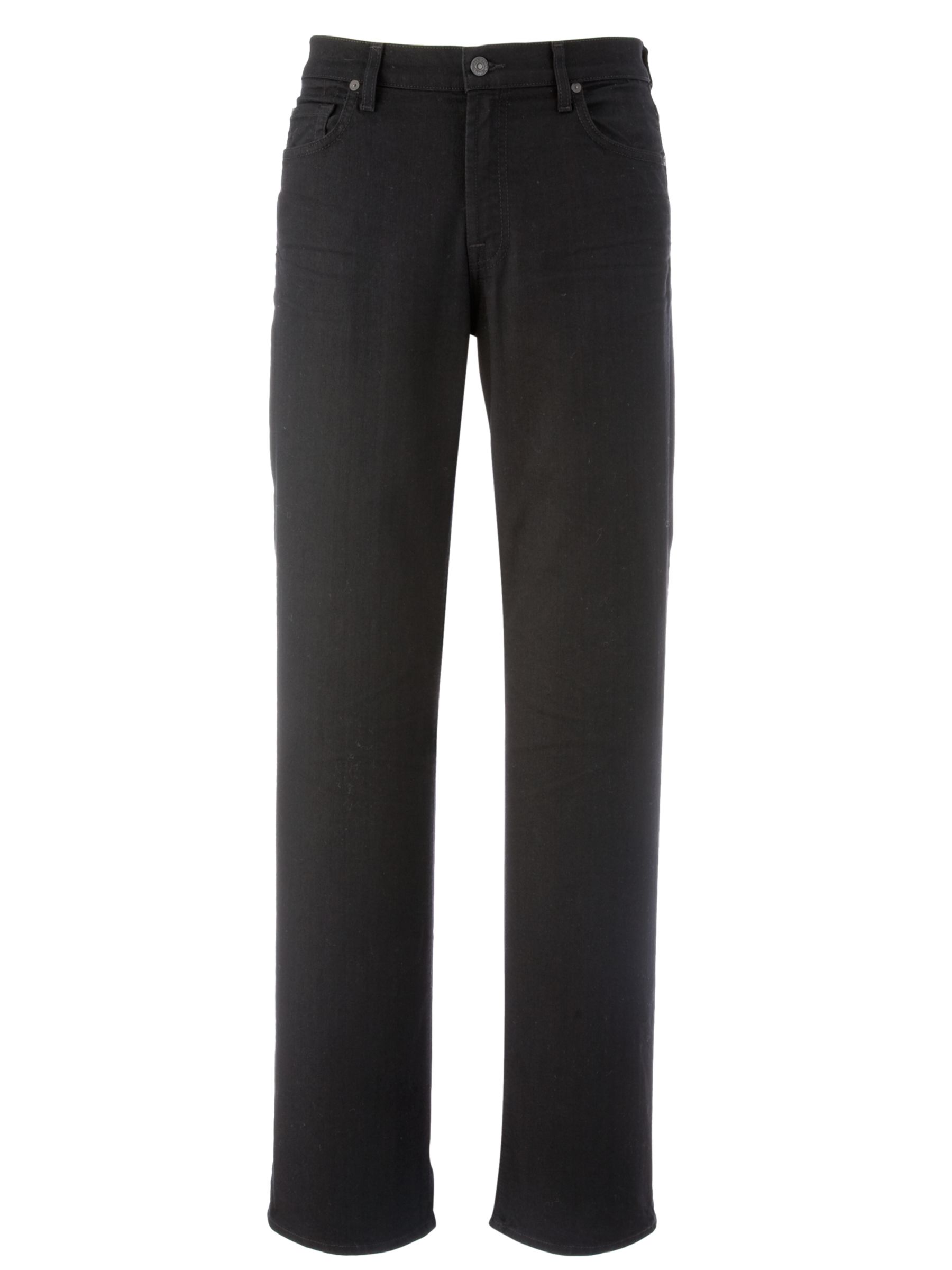 7 For All Mankind Austyn Straight Leg Jeans Black 32