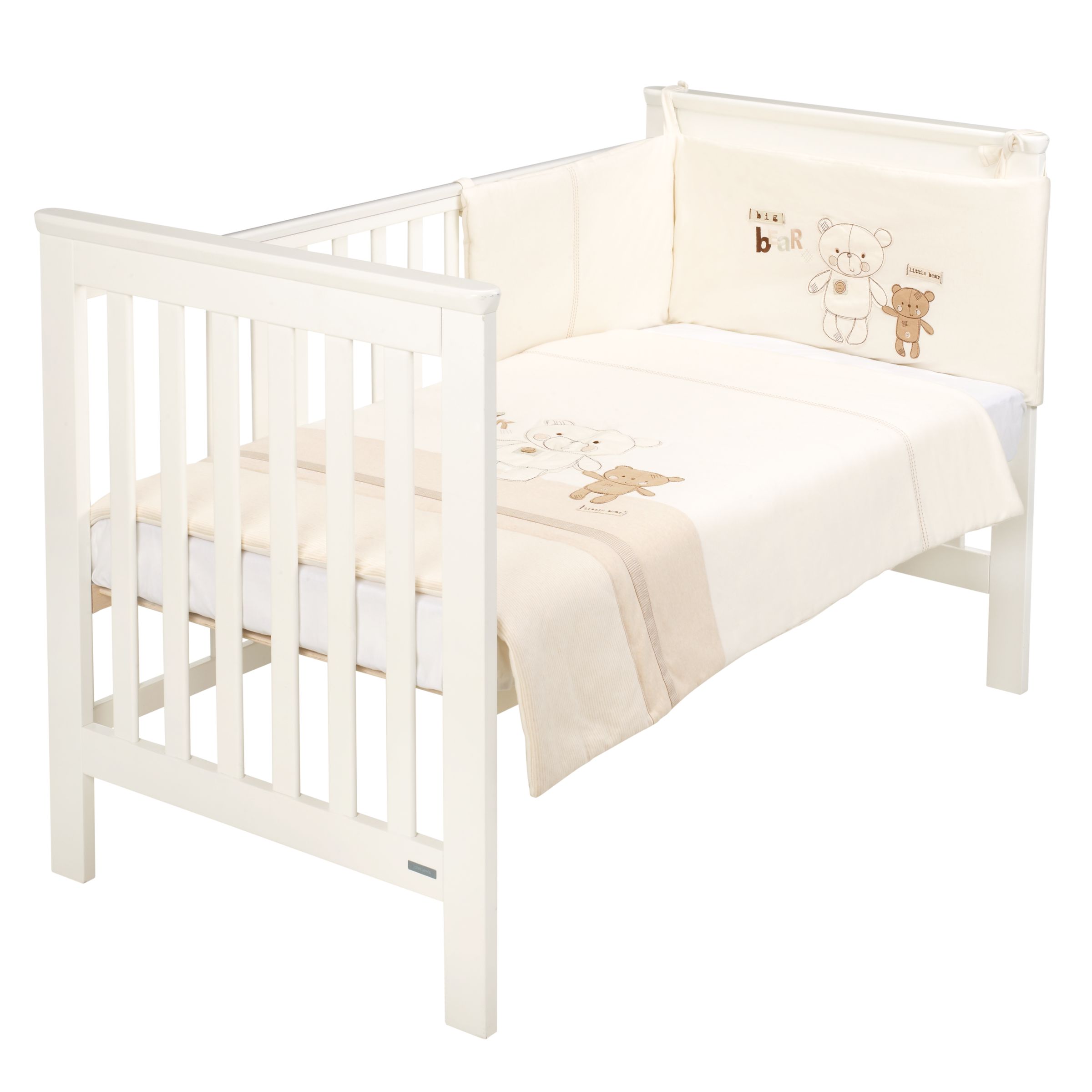 John Lewis Organic Teddies Cot Duvet Cover and