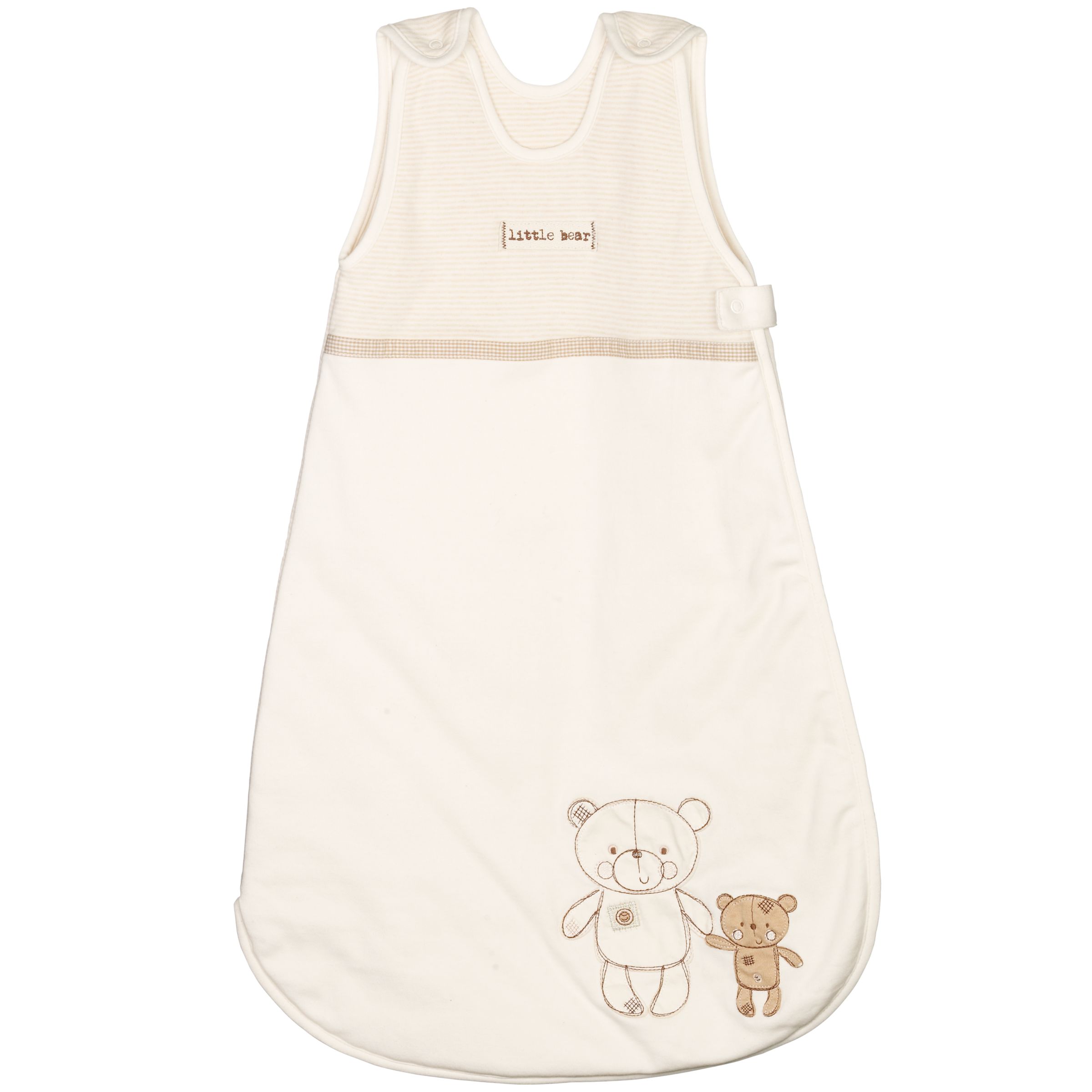 John Lewis Baby John Lewis Organic Teddies Sleeping Bag, 2.5