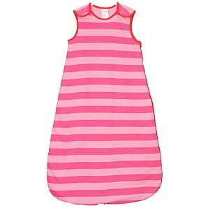 John Lewis Girl Stripe Sleeping Bag, Pink, 2.5
