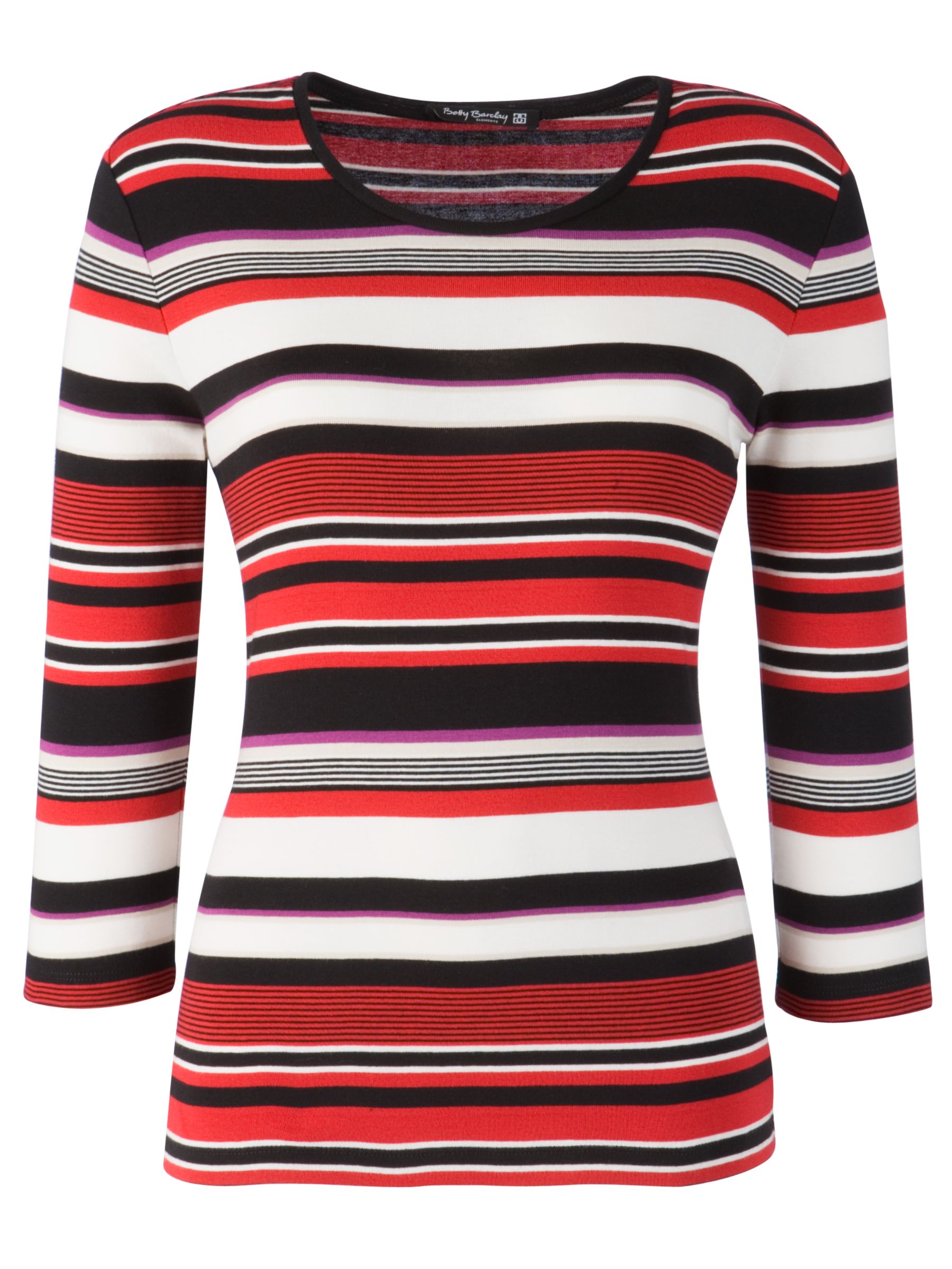 3/4 Sleeve Striped T-Shirt,