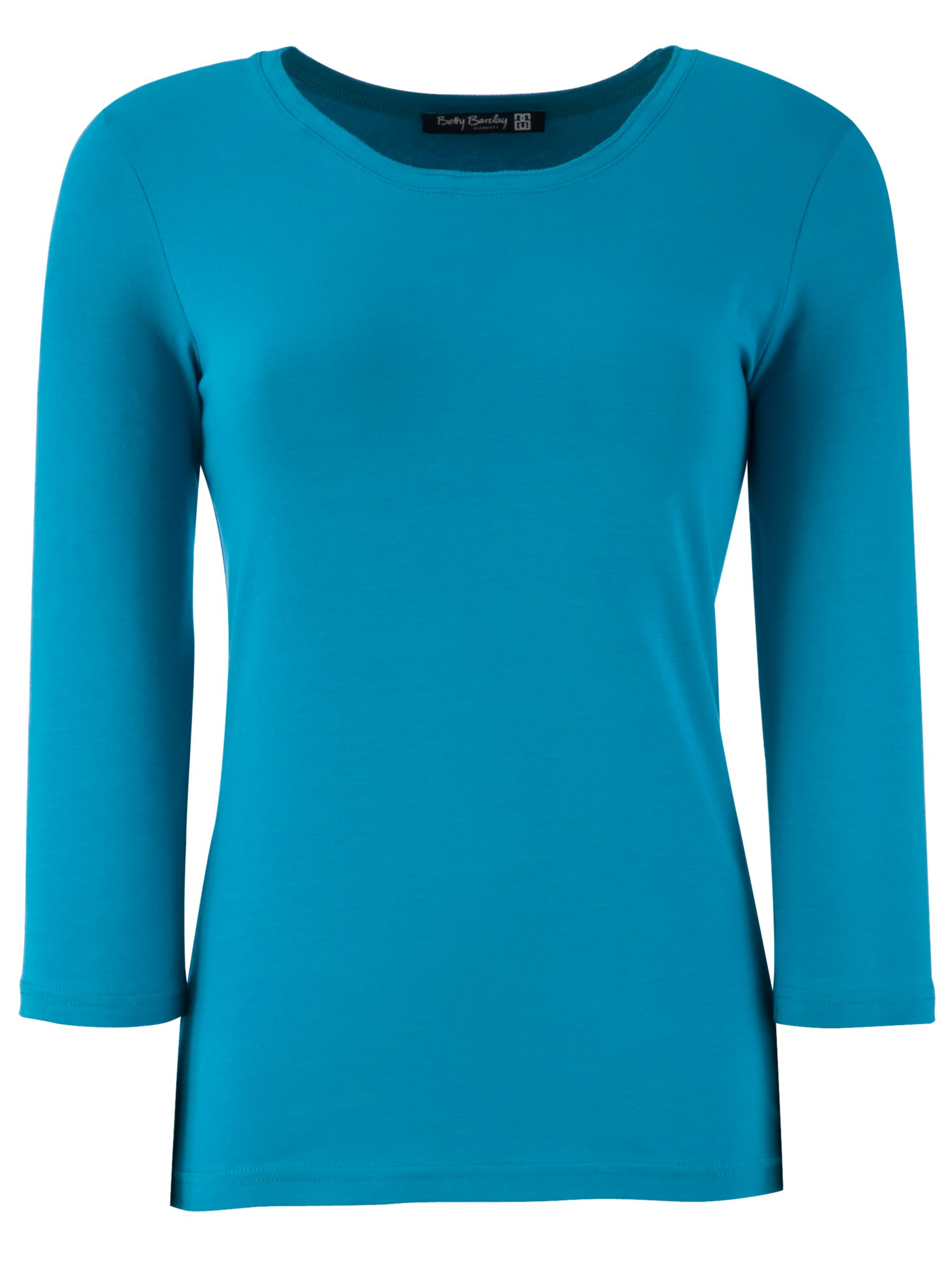 3/4 Sleeve Cotton T-shirt, Blue,