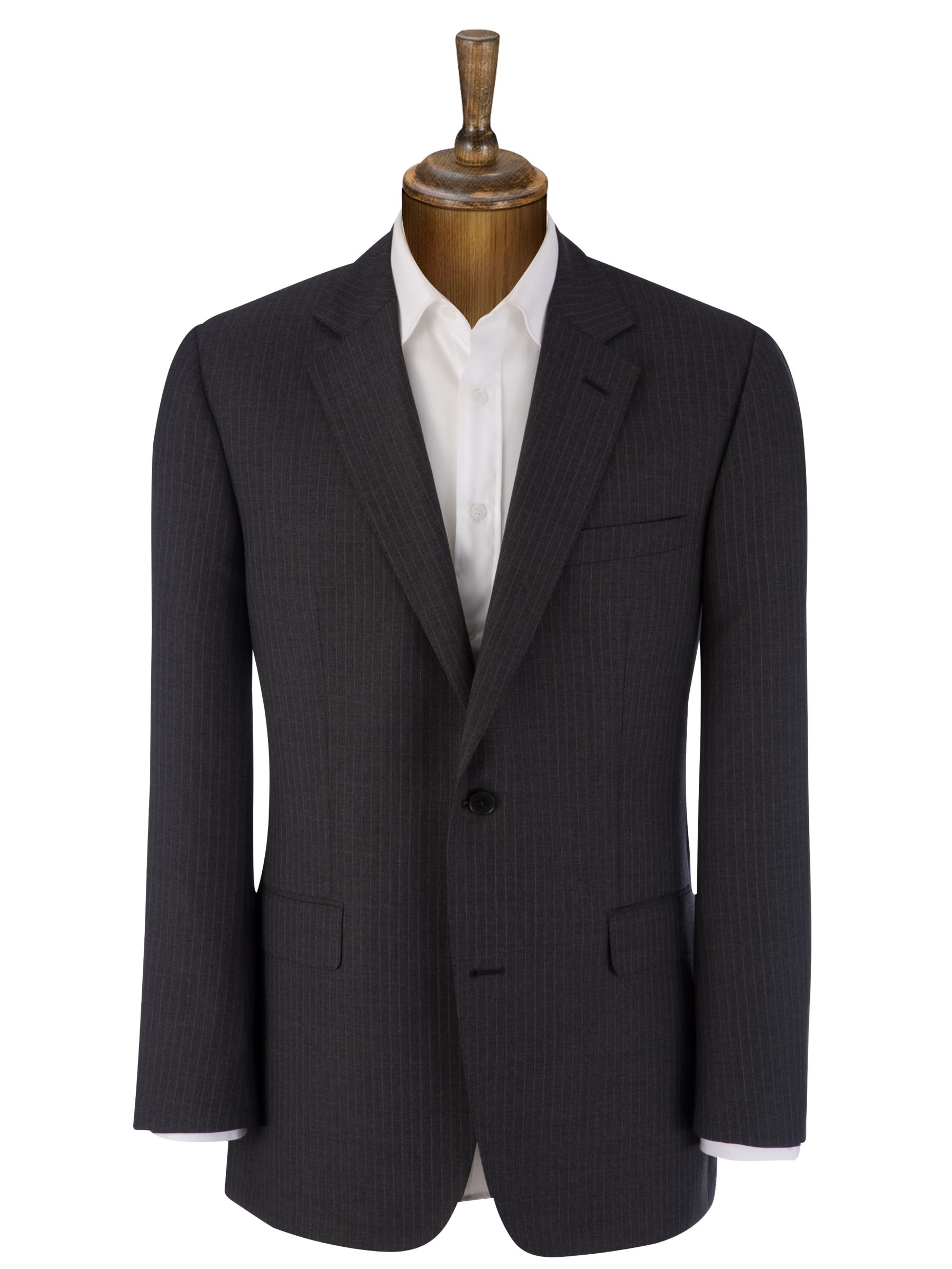 Jaeger Stripe Suit Jacket, Grey/Lilac at John Lewis