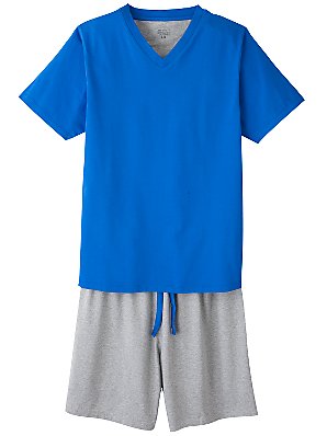 John Lewis T-Shirt and Pants Set, Blue, S-M