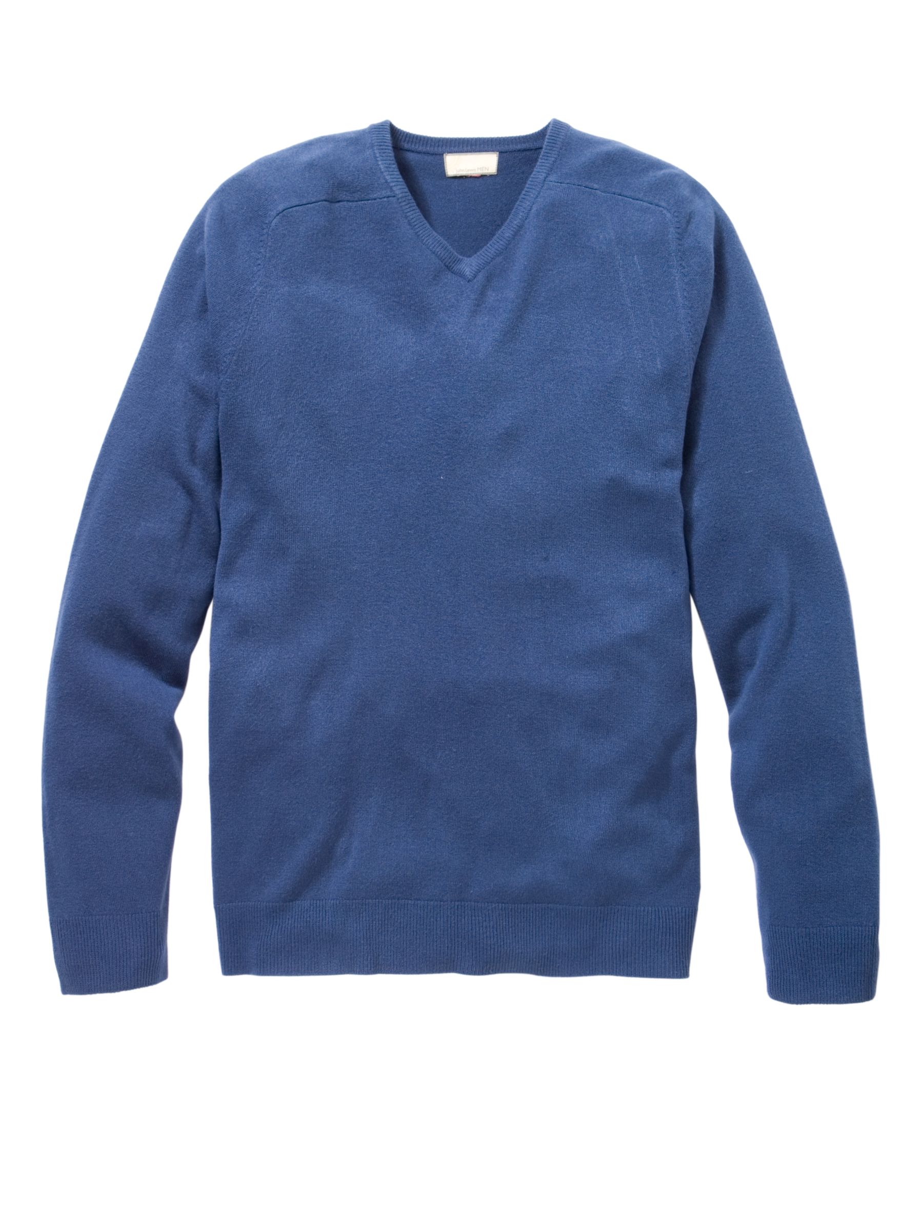 John Lewis Men Fine Gauge VNeck Jumper Dark blue S