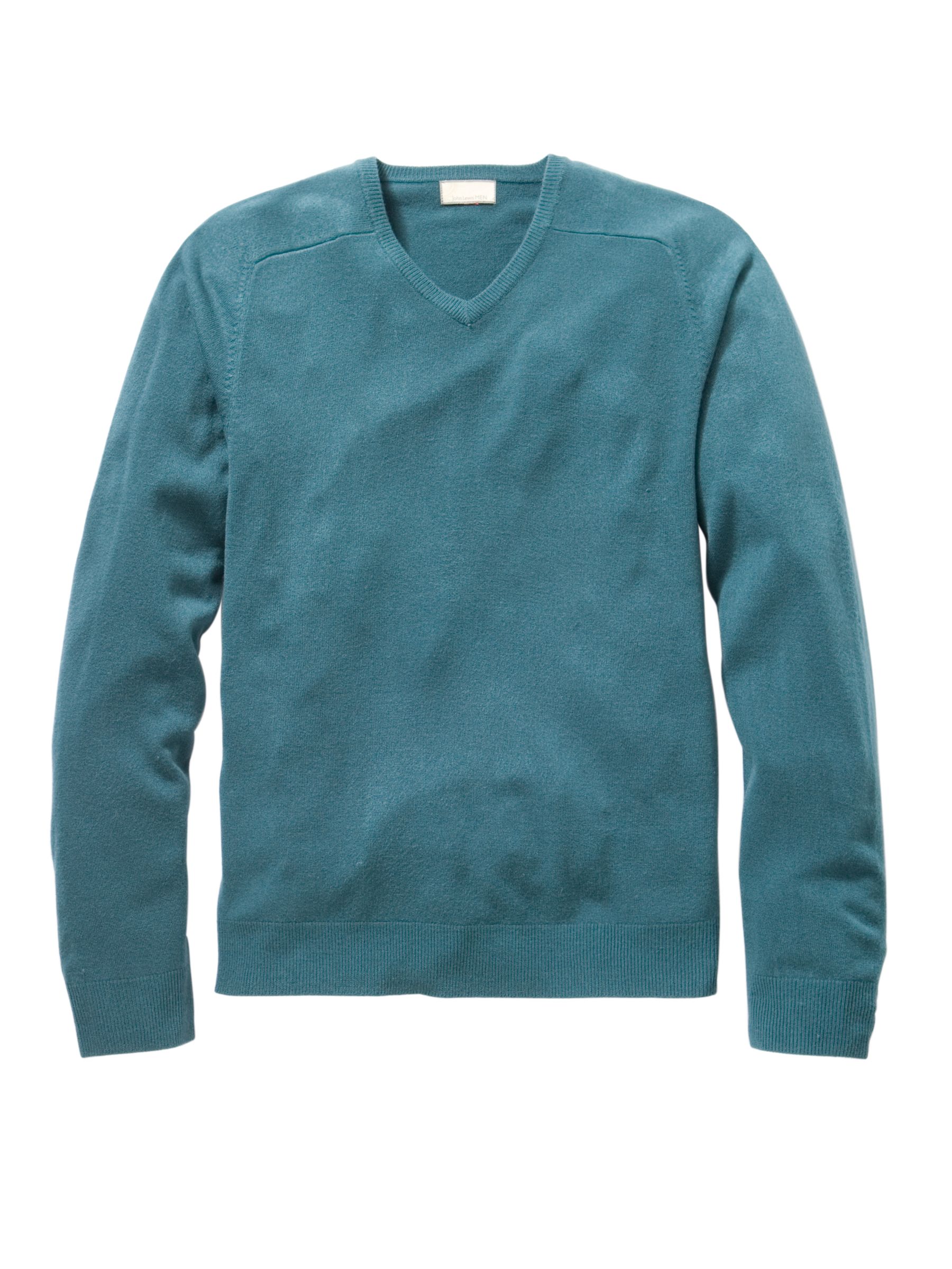 John Lewis Men Fine Gauge VNeck Jumper Dark Green  S
