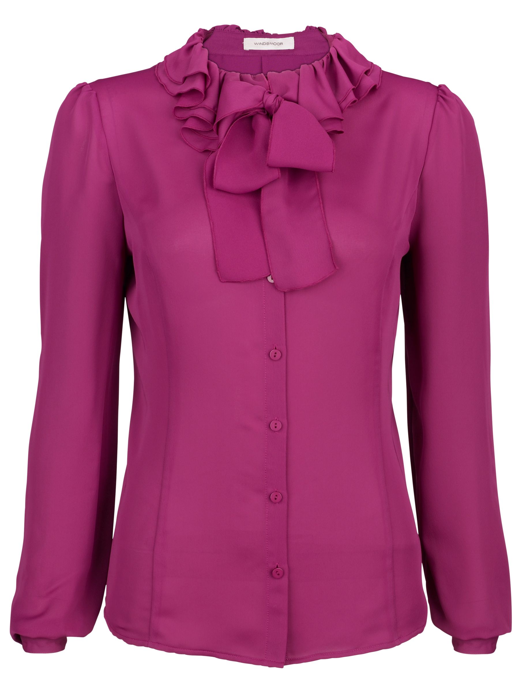 Windsmoor Ruffle Blouse, Cerise, 10