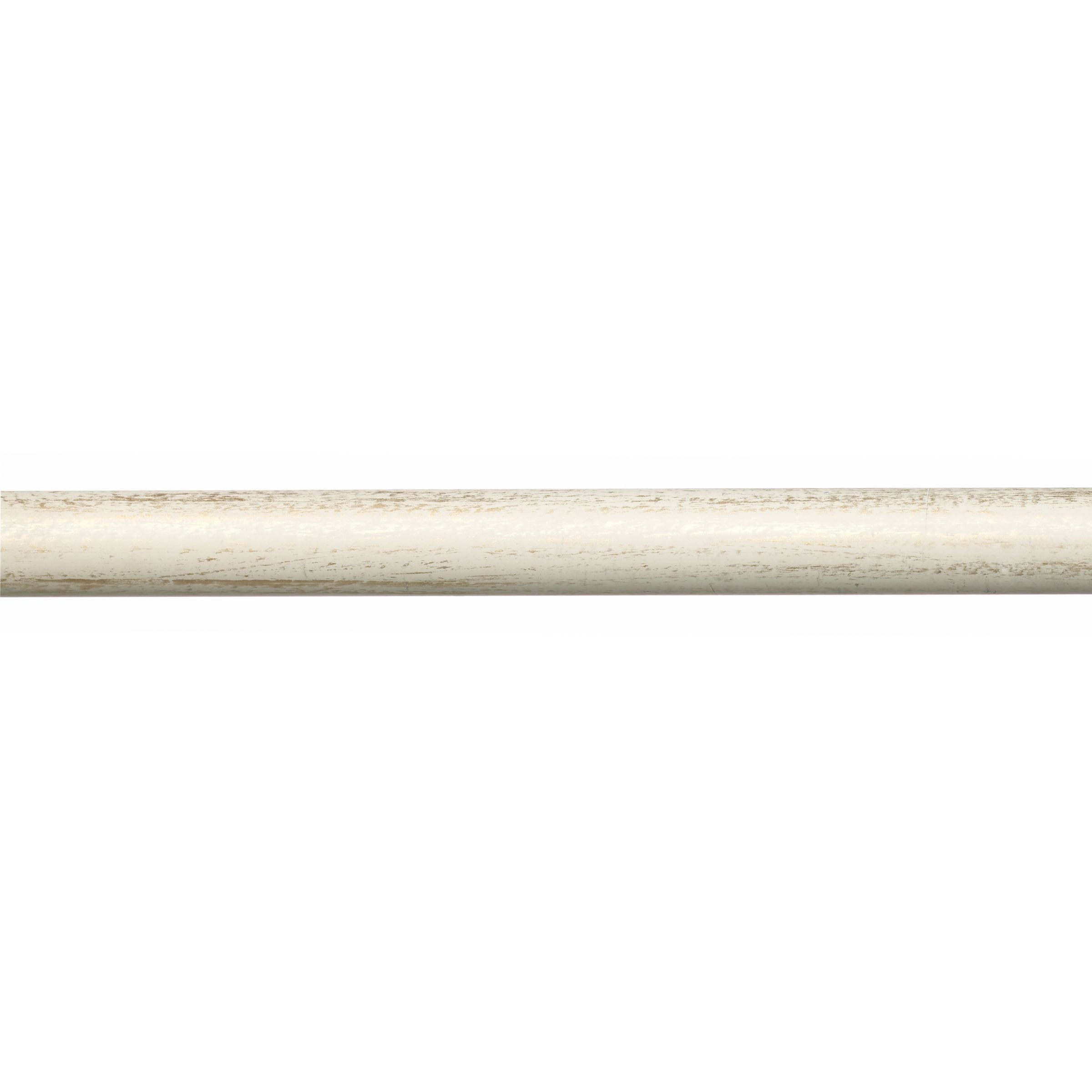 John Lewis Steel Curtain Pole, Cream / Gold,