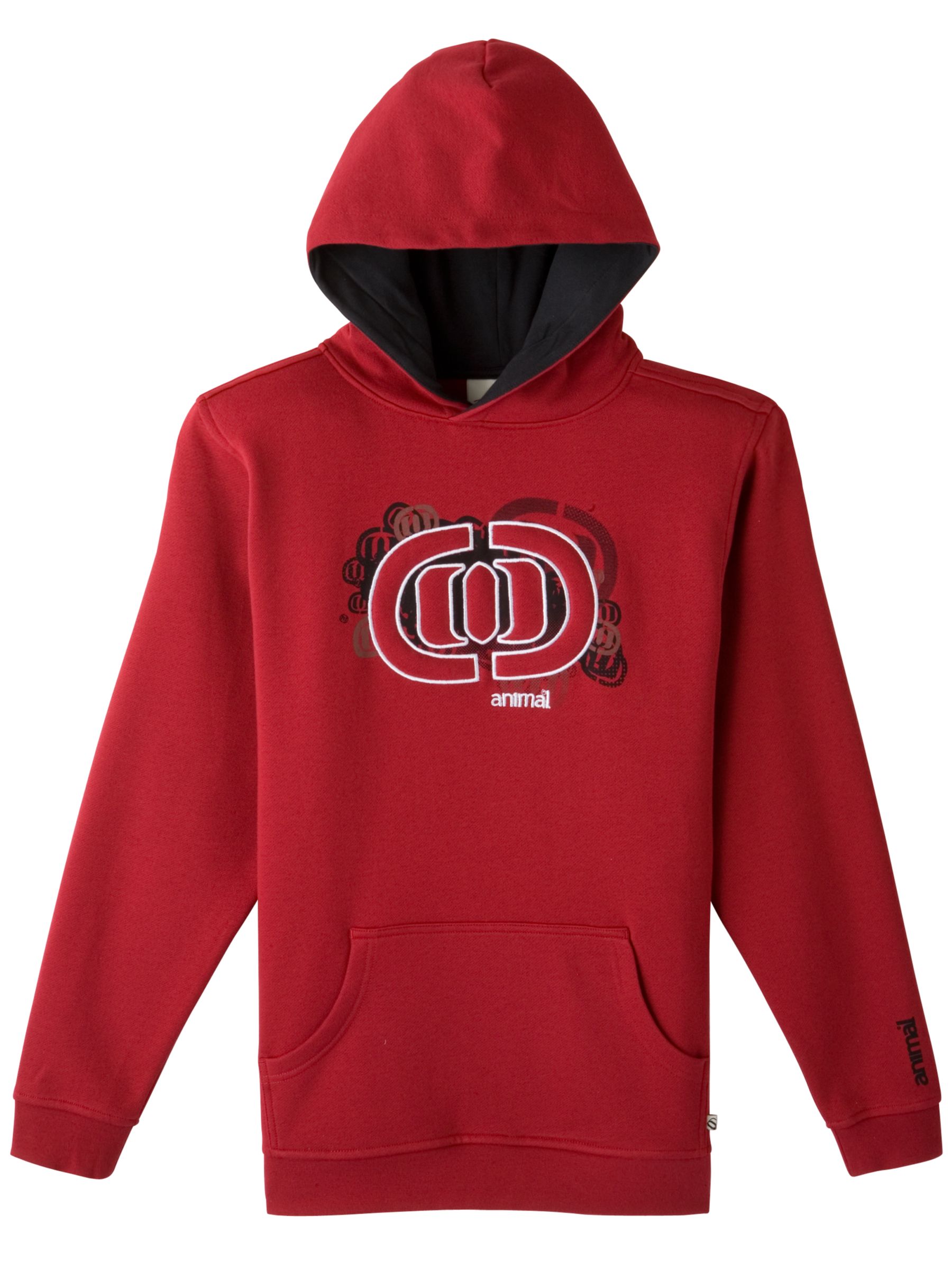 Animal Hood Sweater Red Small