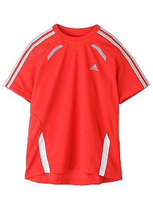 Adidas Short Sleeve Climacool T-Shirt, Red, 12