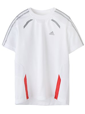 Adidas Short Sleeve Climacool T-Shirt, White, 14