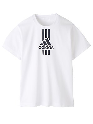 Adidas Logo T-Shirt, White, 8 Years