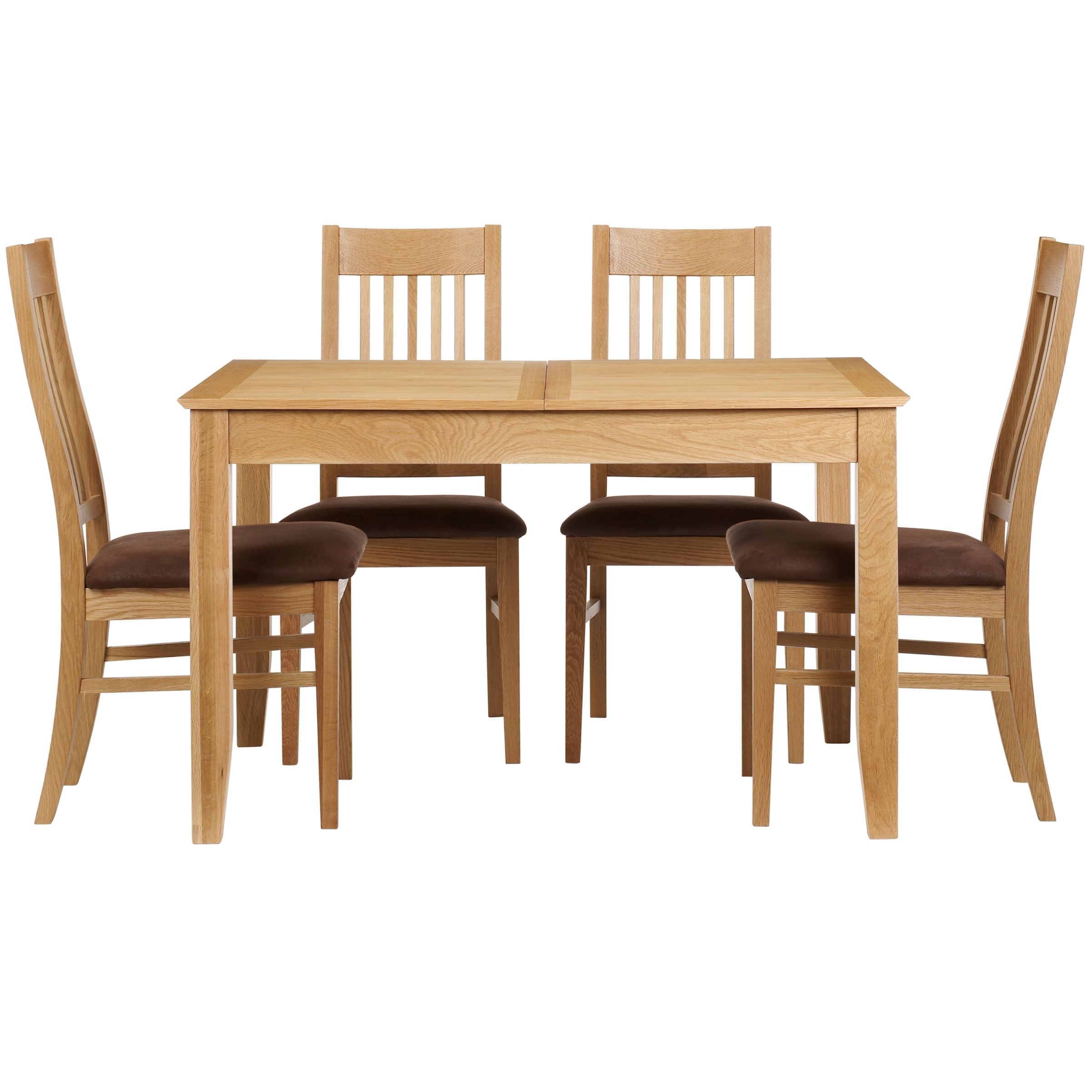 John Lewis Ellis Extending Dining Table and 4 Chairs, Light at John Lewis