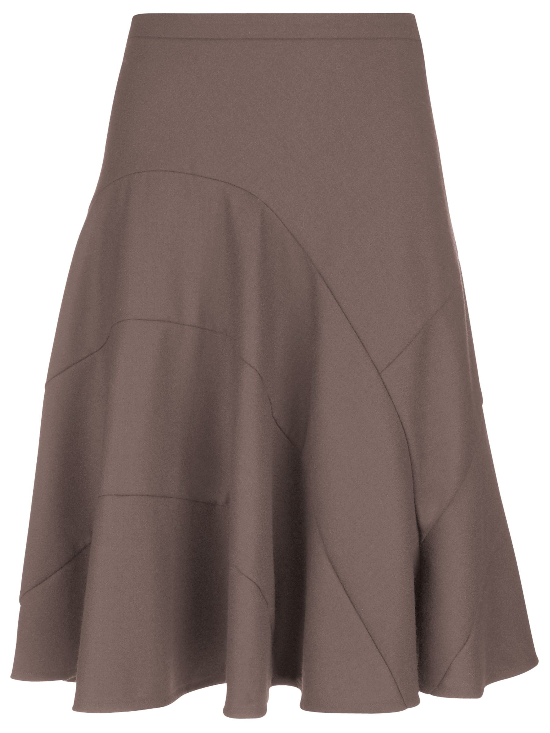 Fenn Wright Manson Wool Crepe Full Skirt, Mink, Size 10