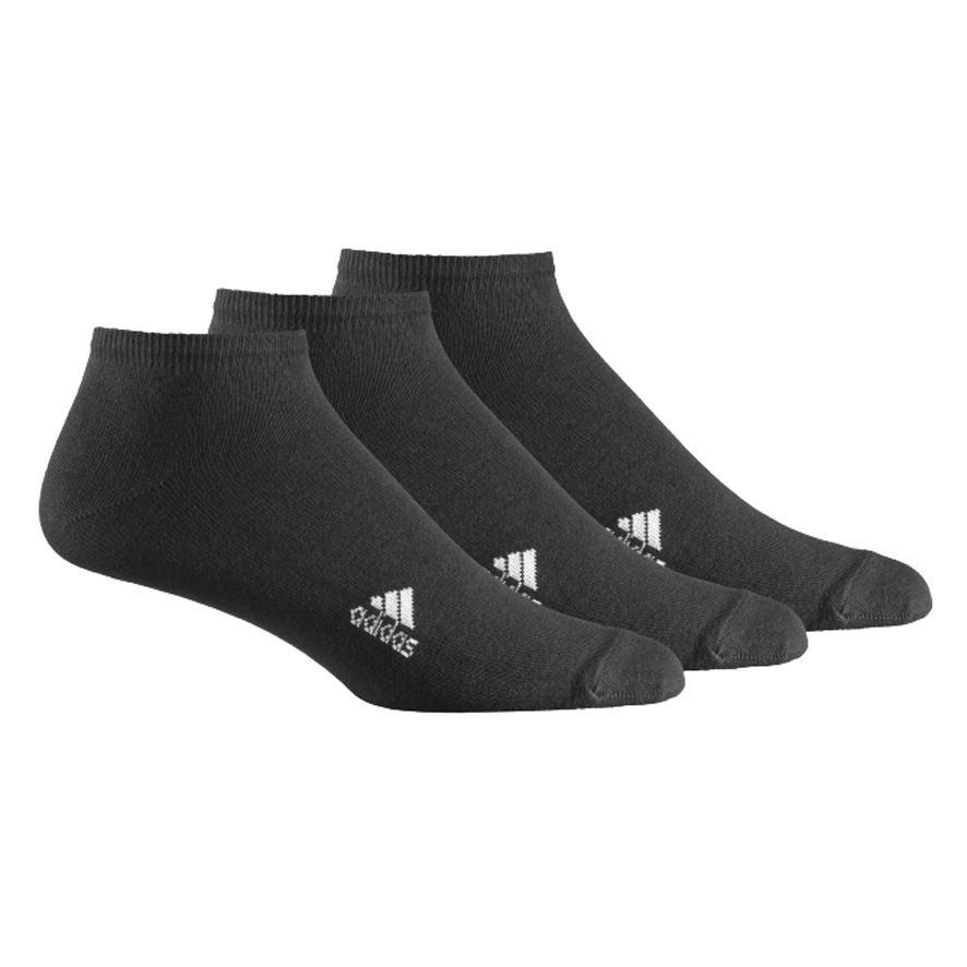 John Lewis Adidas Liner Socks, 3 Pair Pack, White
