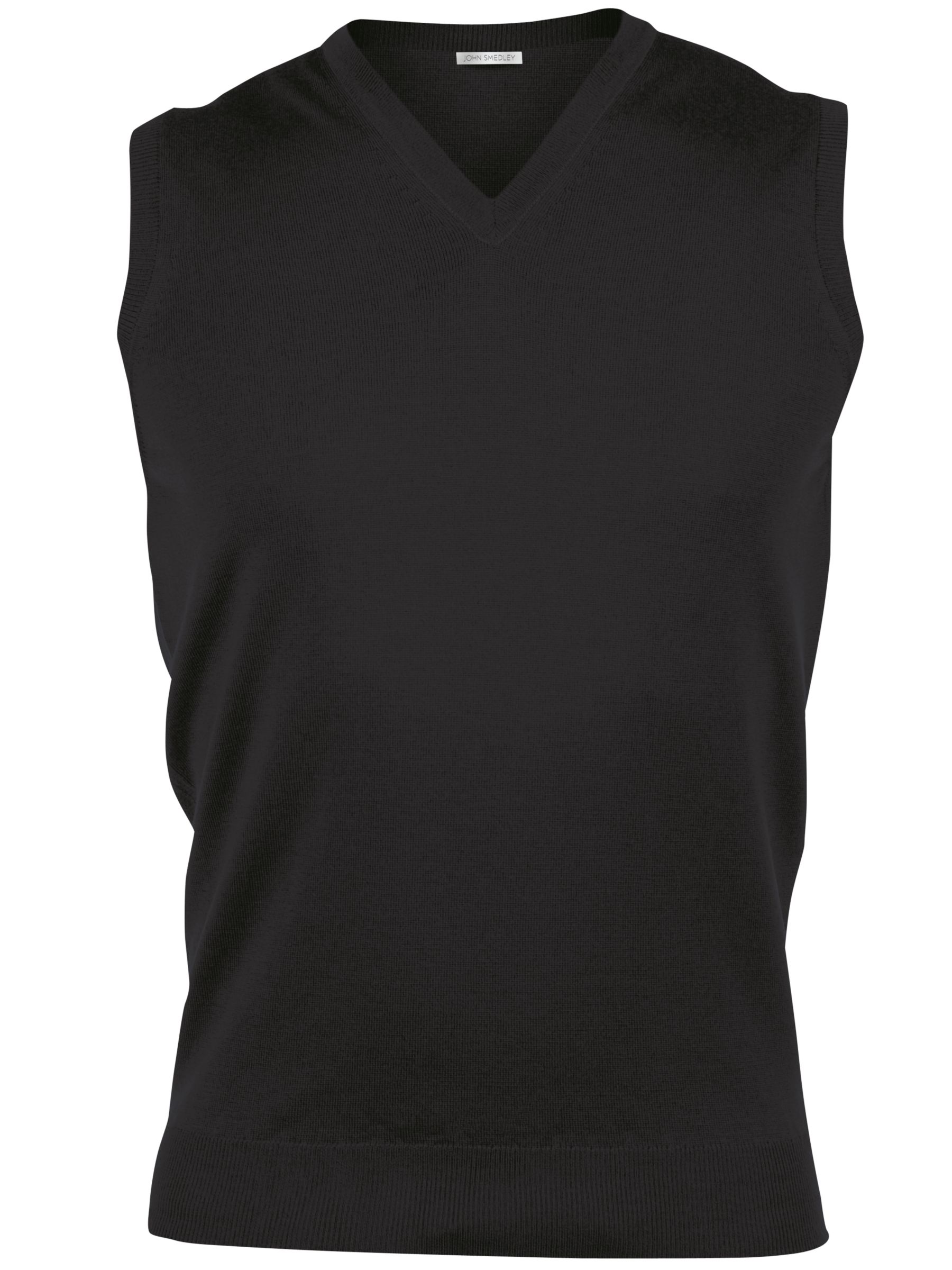 John Smedley Turner Merino Wool V Neck Vest Midnight Blue XL