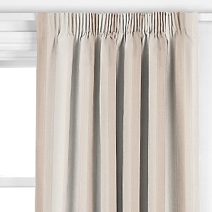 John Lewis Natural Stripe Pencil Pleat Curtains,