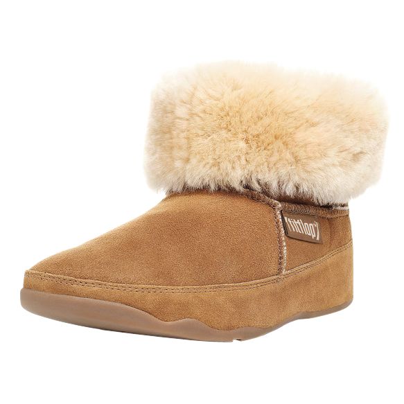 Fitflop Mukluk Sheepskin Ankle Boots, Chestnut, 8