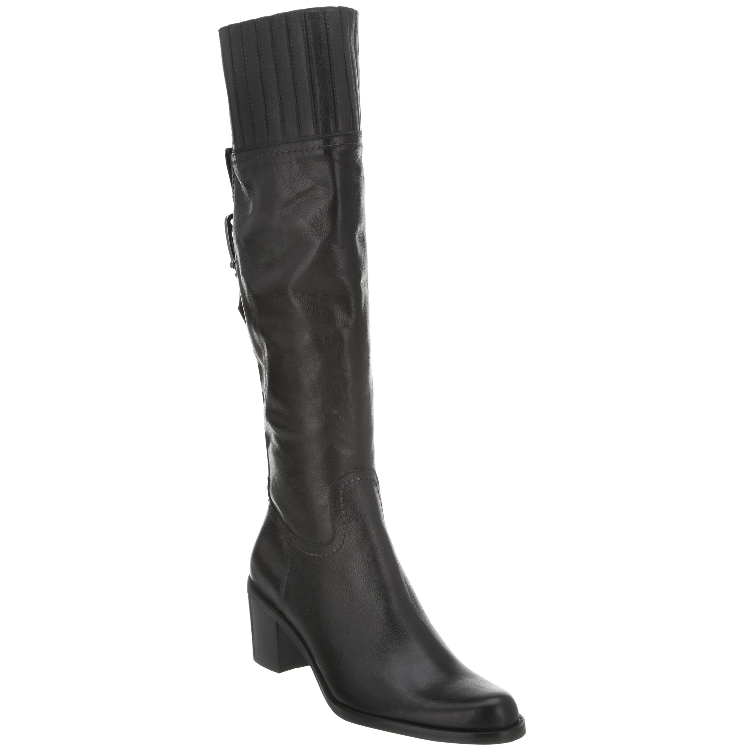 Dune Sharp Riding Boots, Black at John Lewis