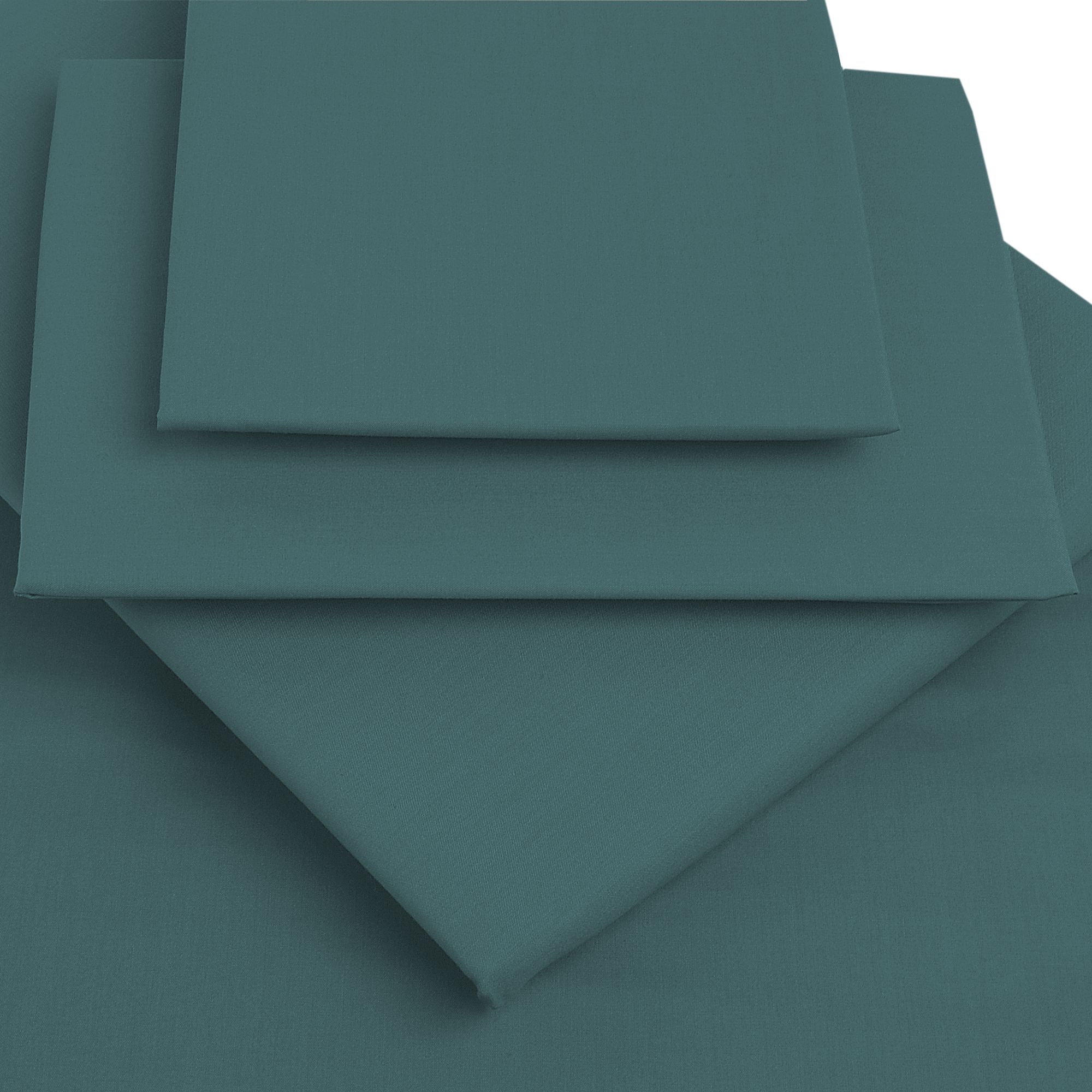  John Lewis Fine Egyptian Cotton Centre Pleat Valances, Storm Teal £30 Special Purchase Price on Bedroom Textiles for a Limited Time