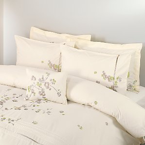 john lewis Lilac Orchid Duvet Cover, Oyster /