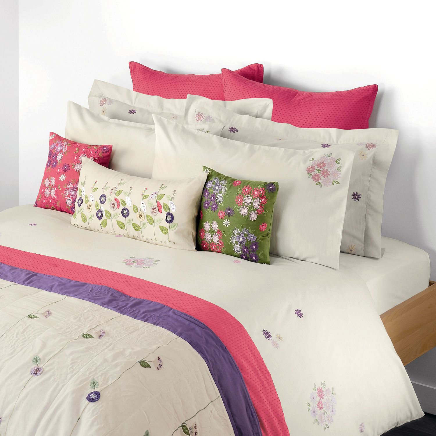 Clementine Duvet Covers, Ecru