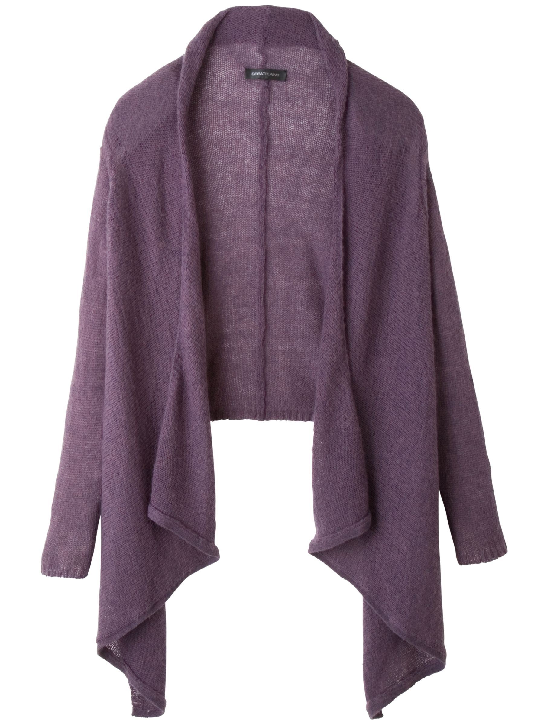 Great Plains Wrap Cardigan, Plum, Large
