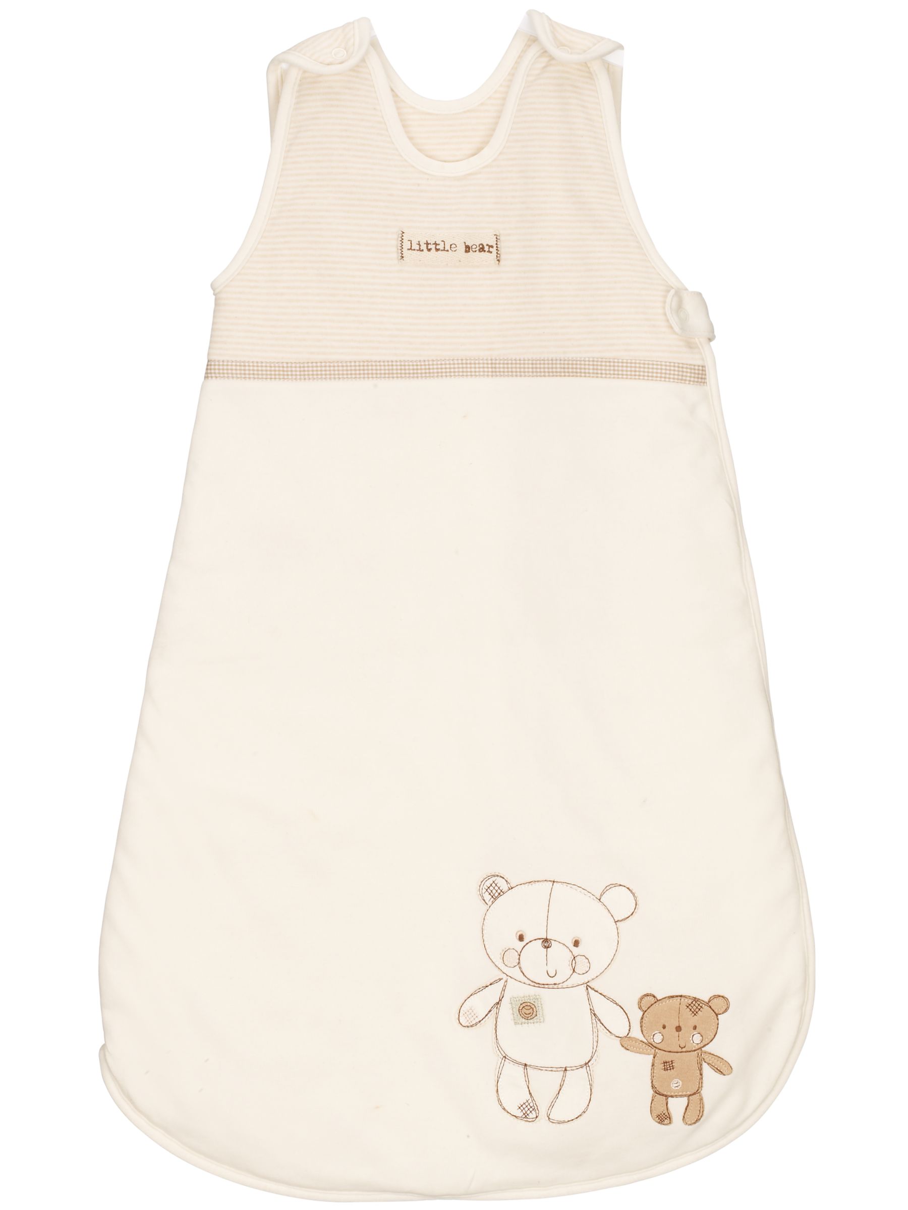 John Lewis Baby John Lewis Organic Mix Teddies Sleeping Bag, 1