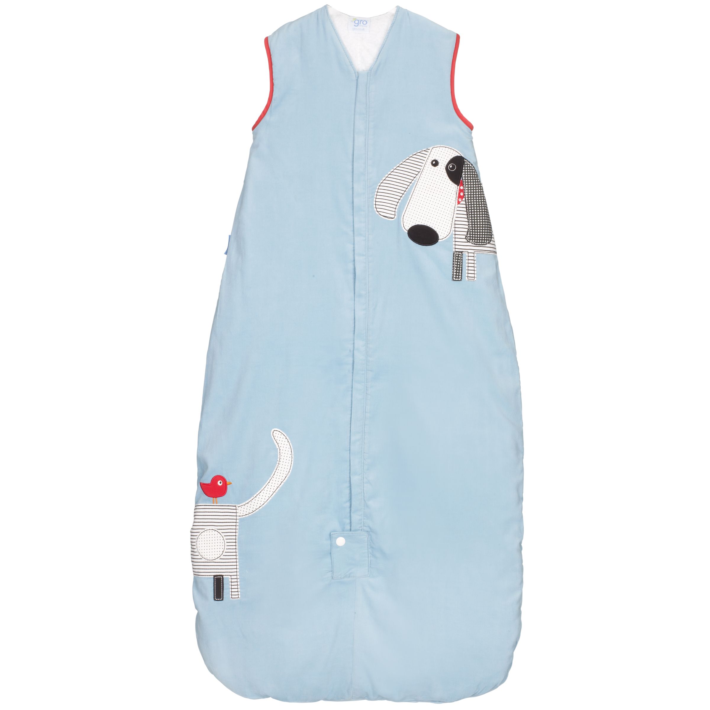 Gro-Group Gro-Bag Polka Dot Pooch Sleeping Bag, Blue, 6-18