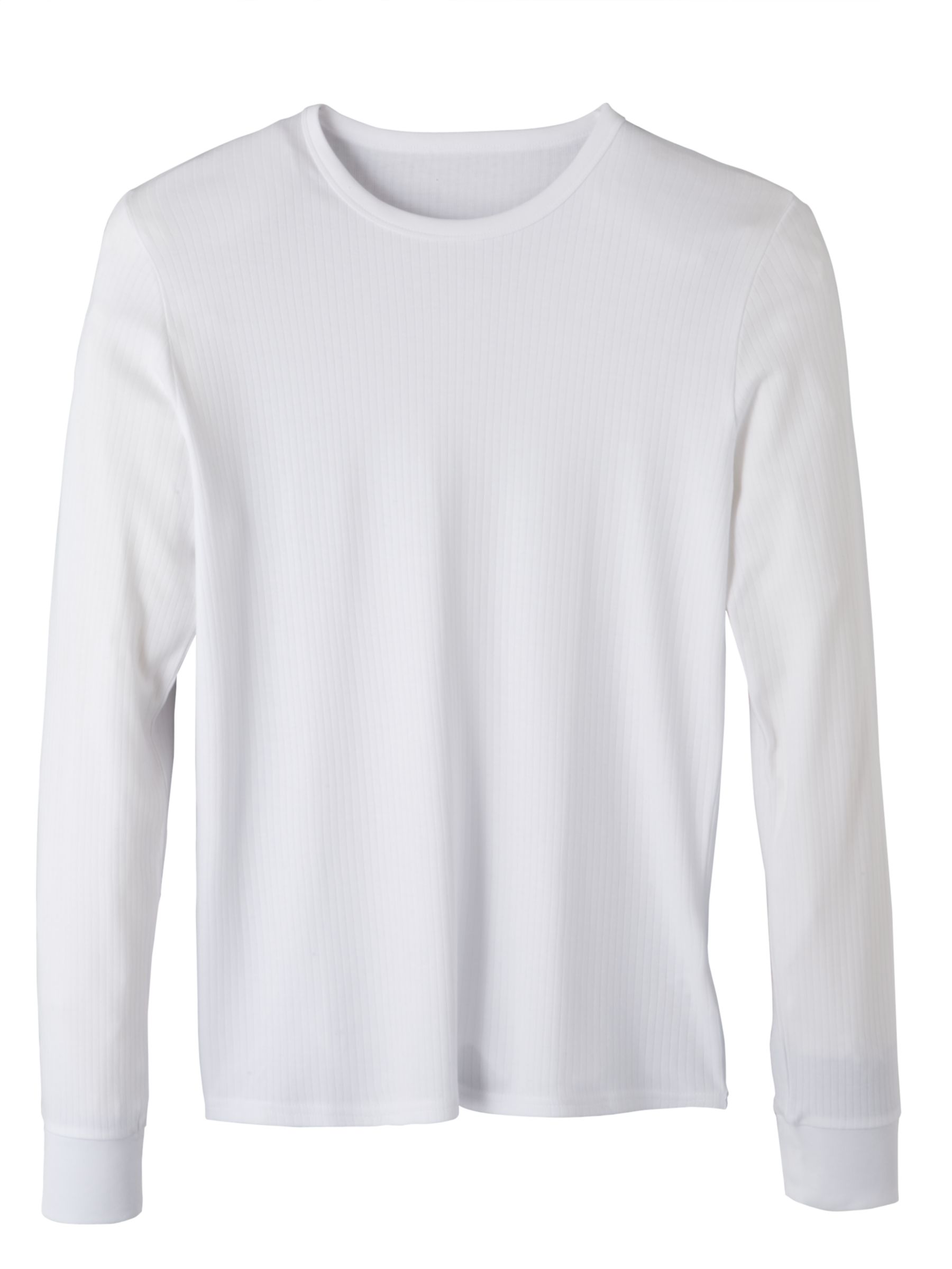 John Lewis Men Long Sleeve Thermal T-Shirt, White