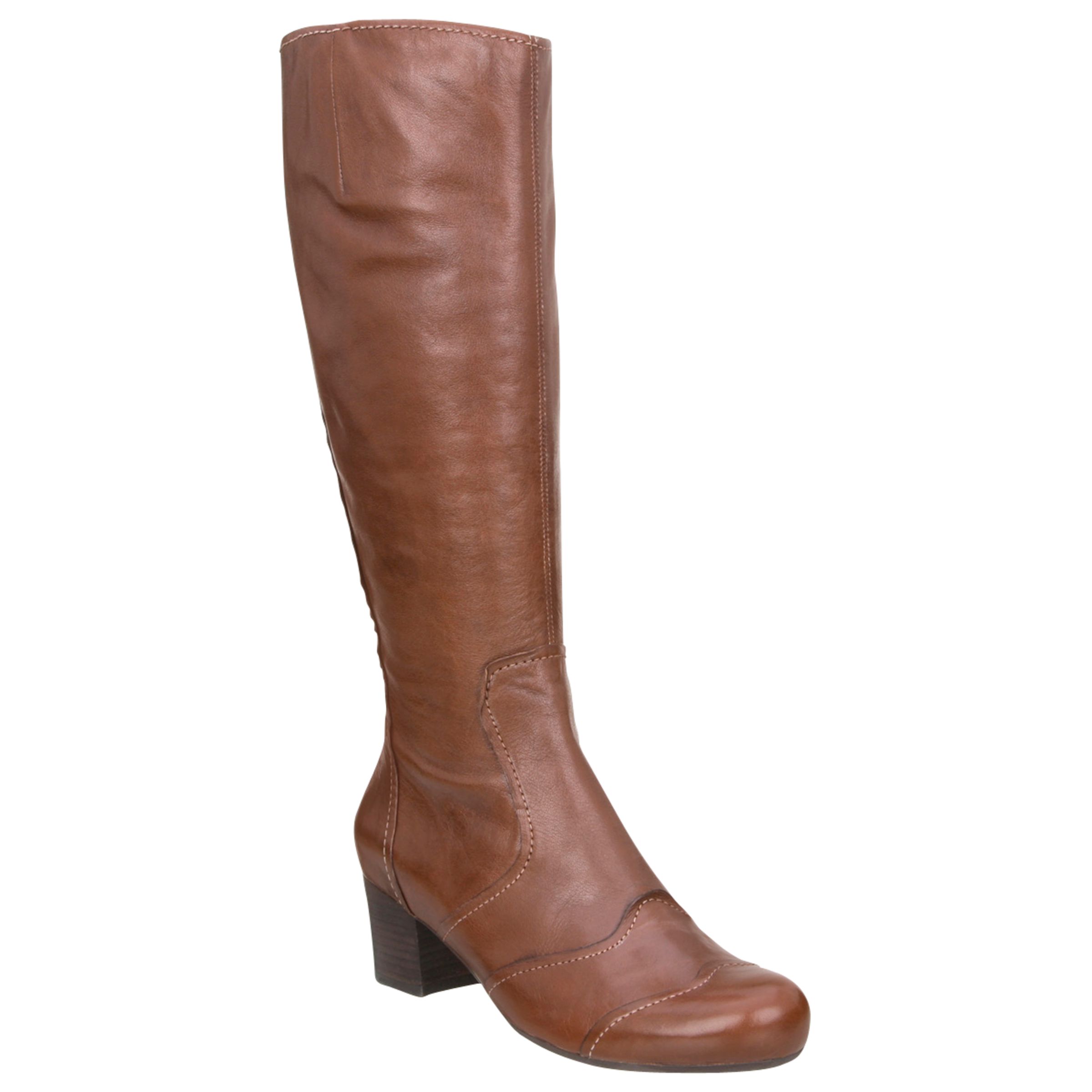 Bertie Regent Street Knee Length Boot, Tan, Size 7/40