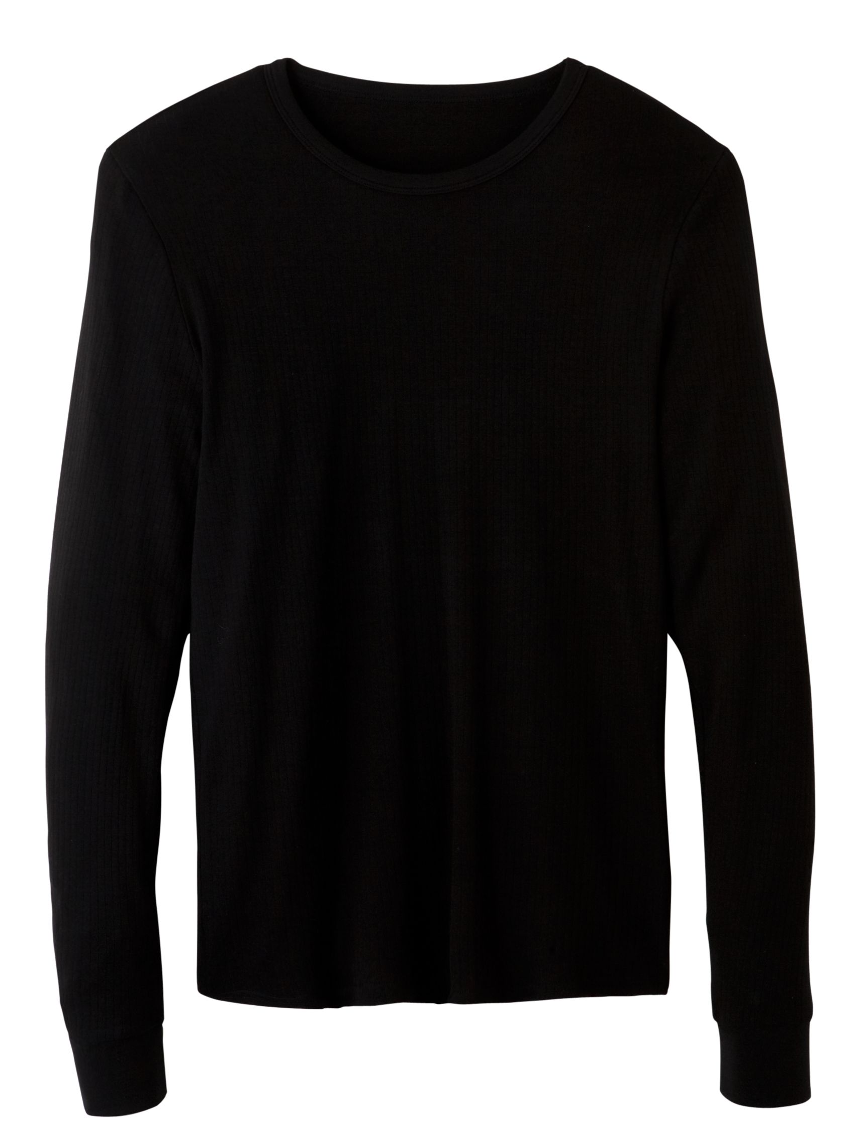 John Lewis Thermal Long Sleeve T-Shirt, Black