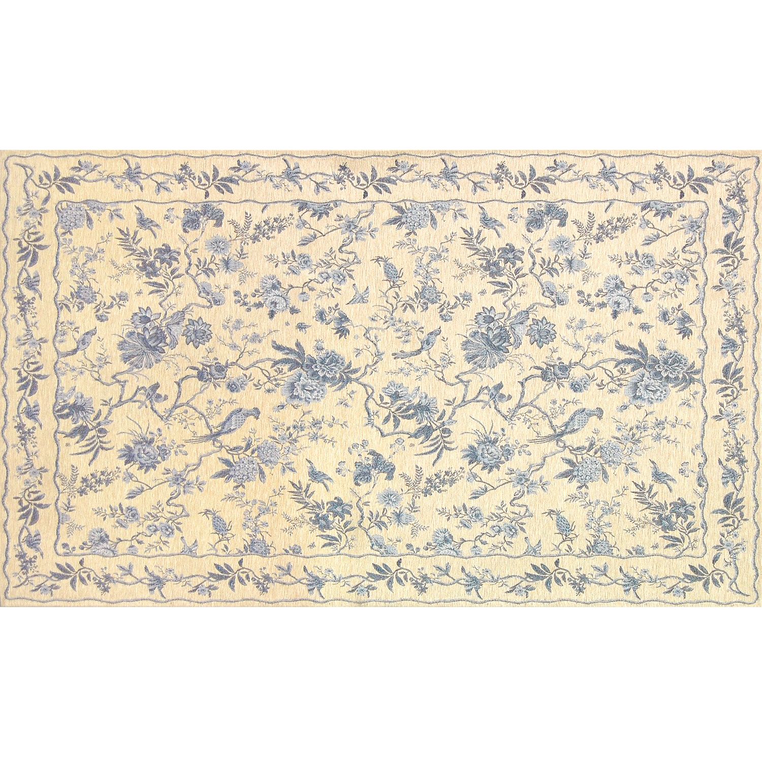 Sanderson Pillemont Rug, China Blue, L180xW120cm at John Lewis