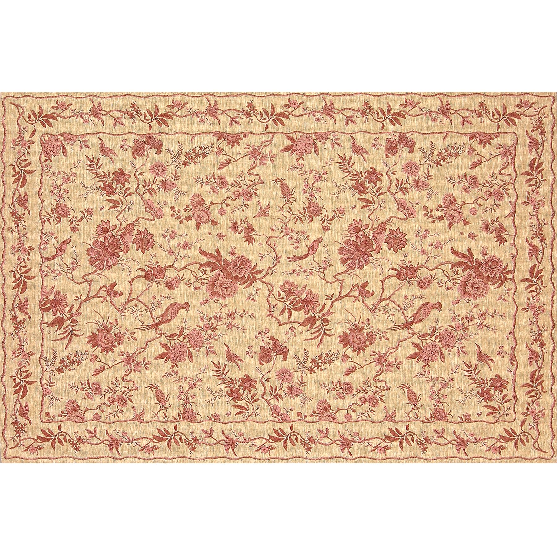 Sanderson Pillemont Rug, Rose, L240x170cm at John Lewis
