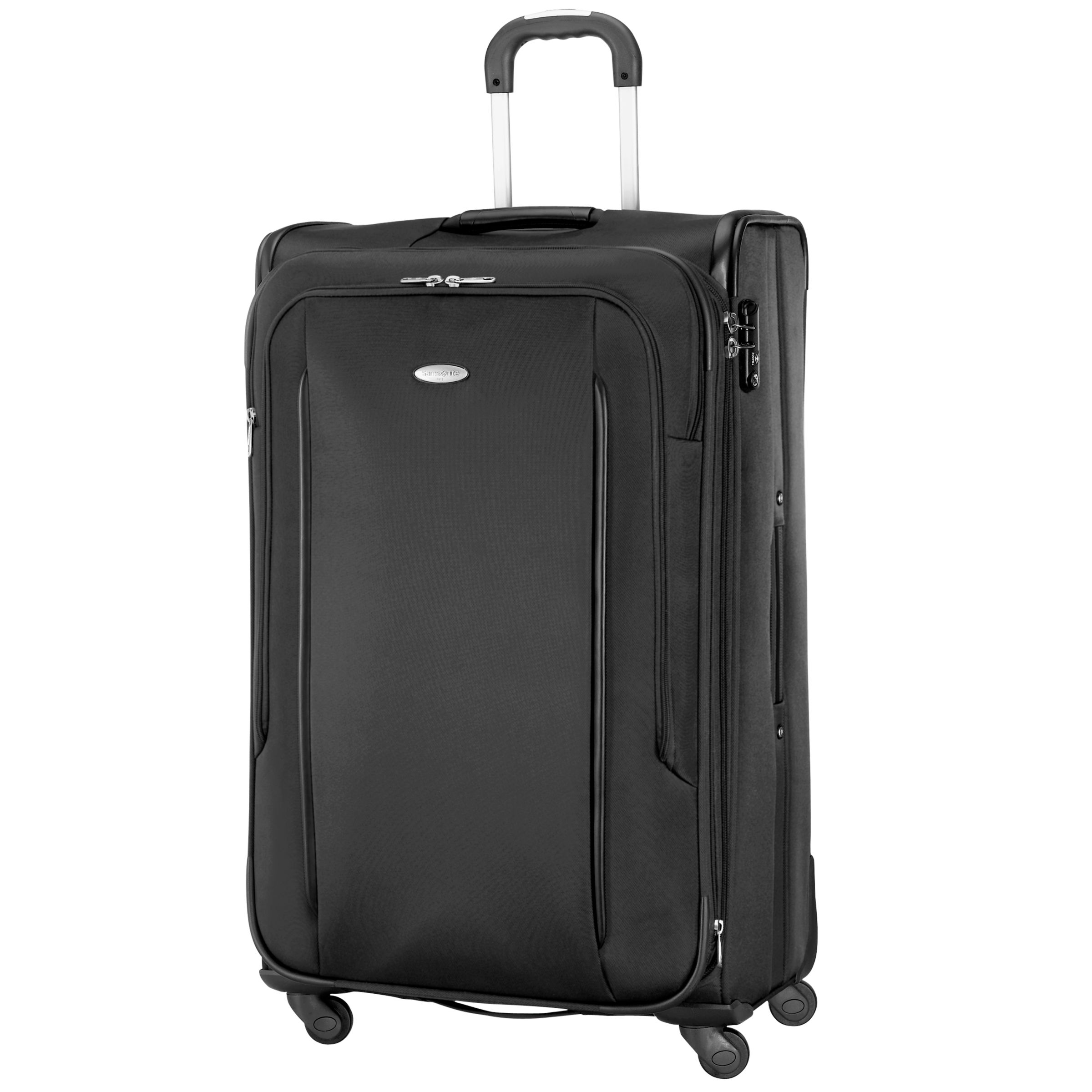 Samsonite X'Blade Soft Spinner 4-Wheel Trolley Cases, Black at John Lewis