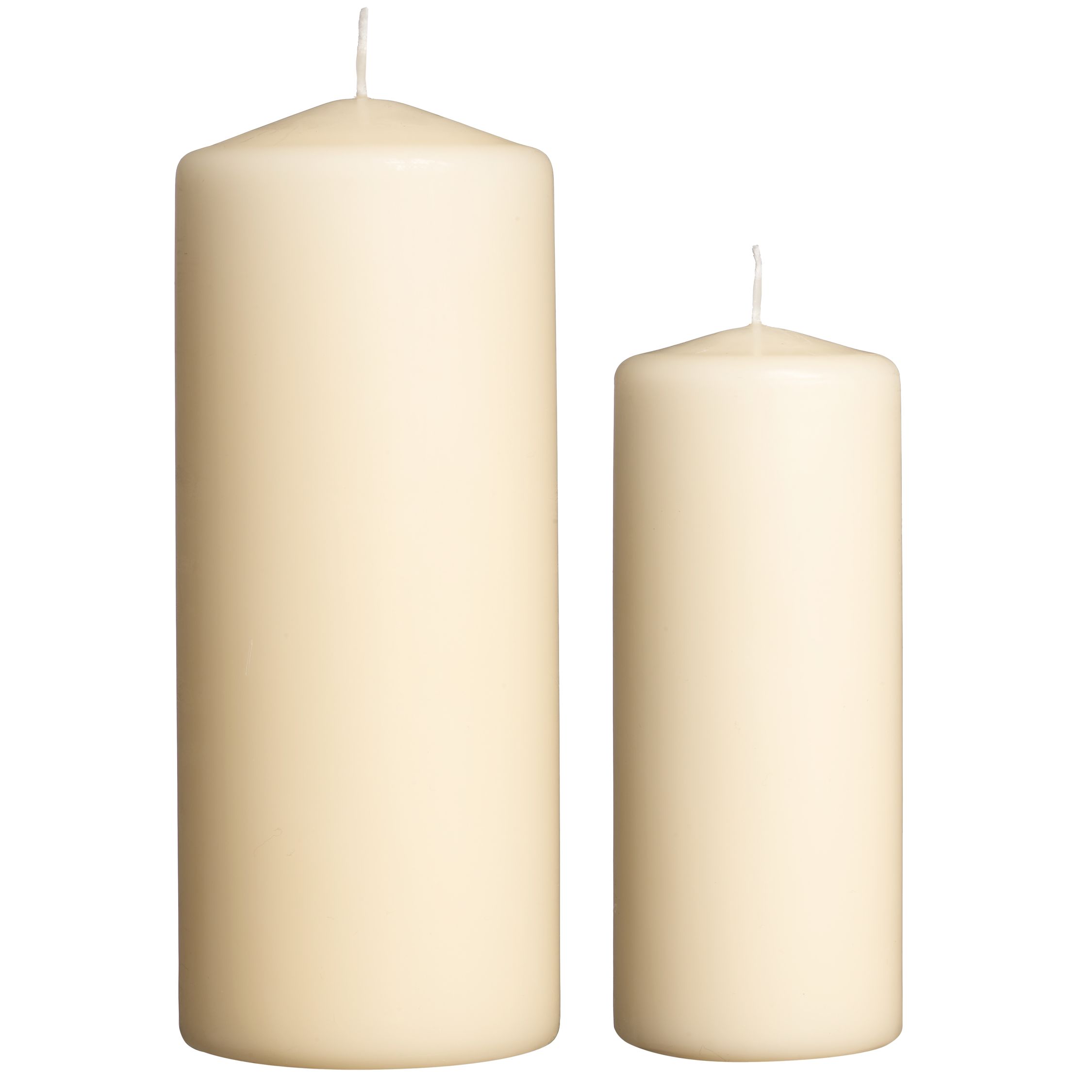 John Lewis Value Ivory Pillar Candles