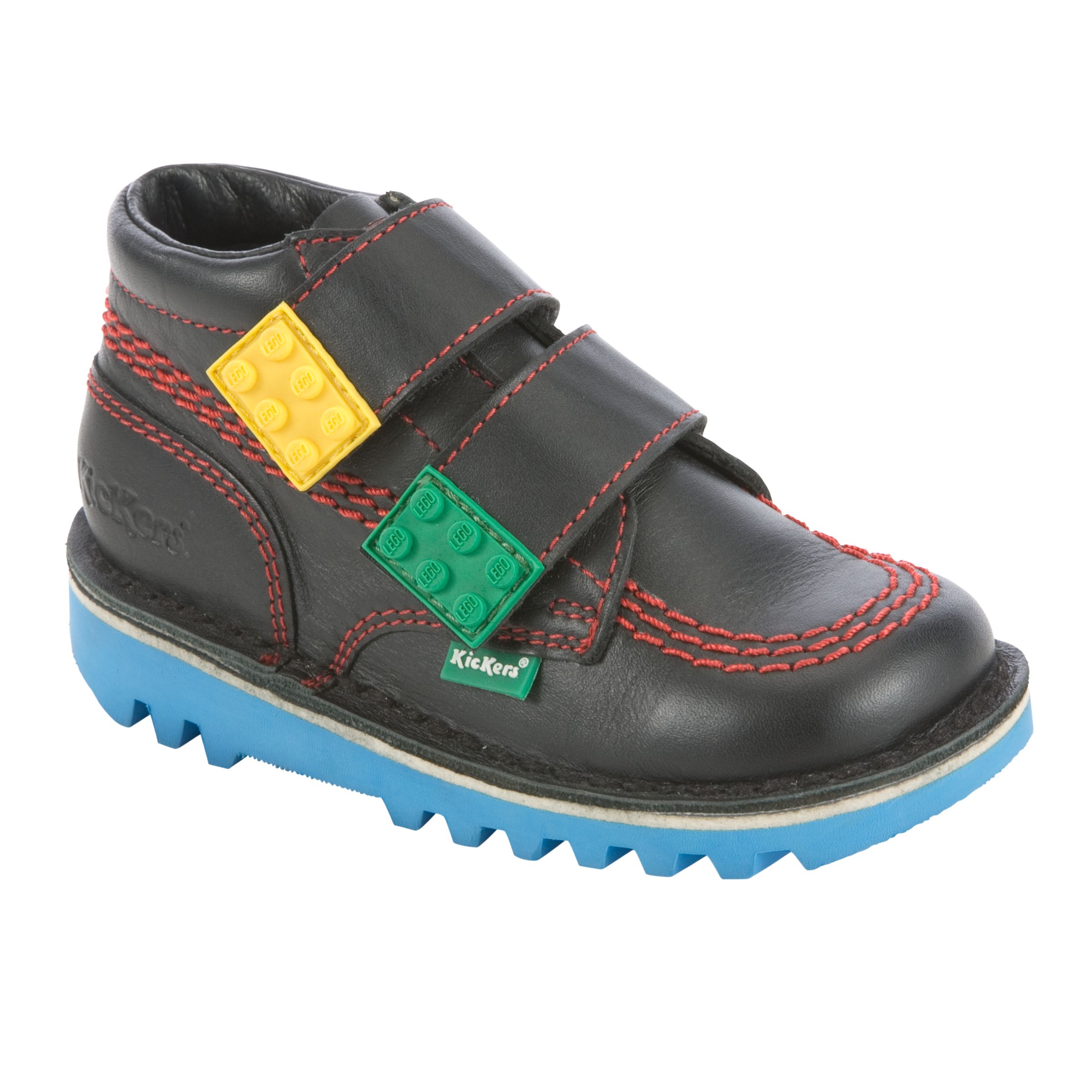 Kickers Lego Strap Velcro Boots Black 5.5 Jnr
