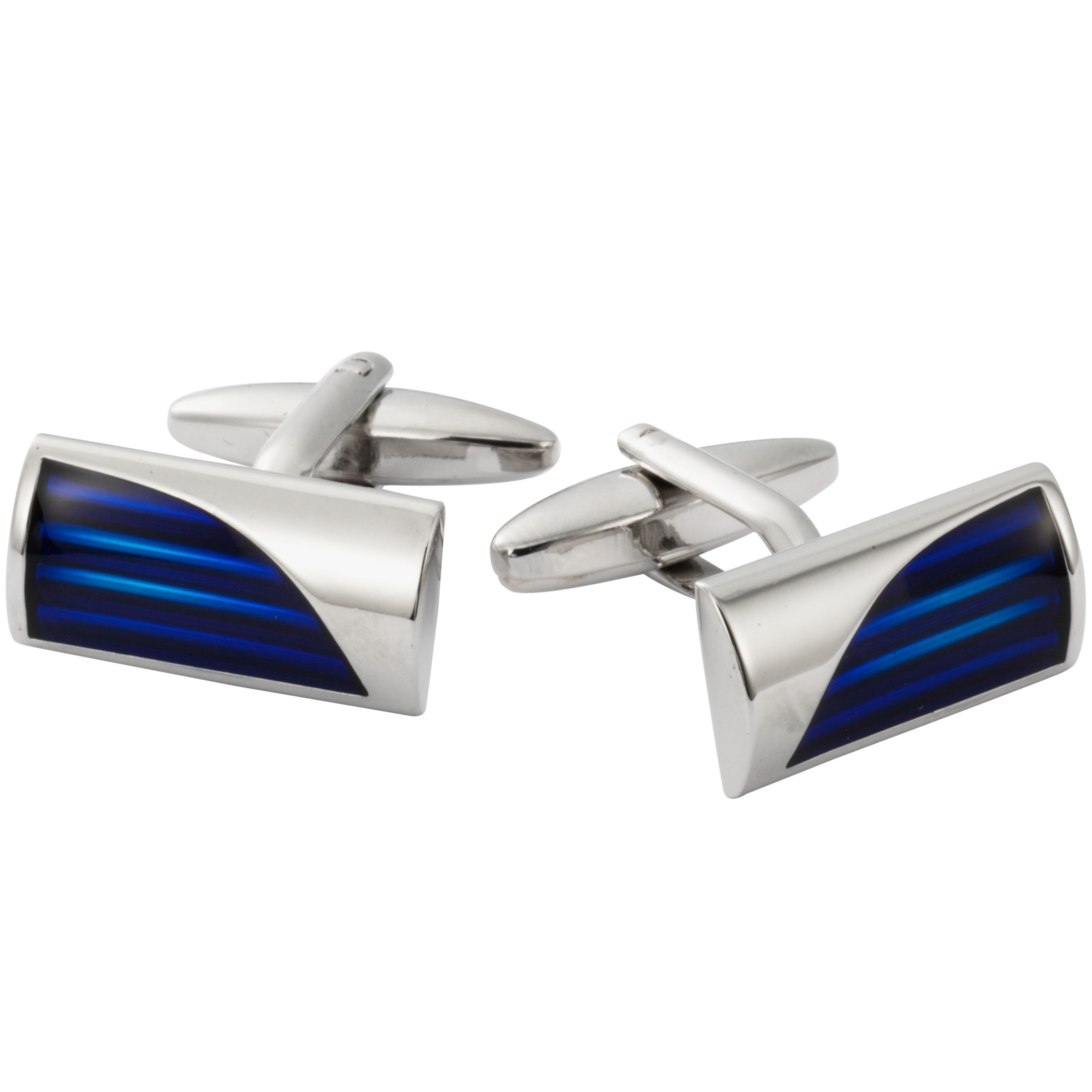 Rectangular Cufflinks, Blue