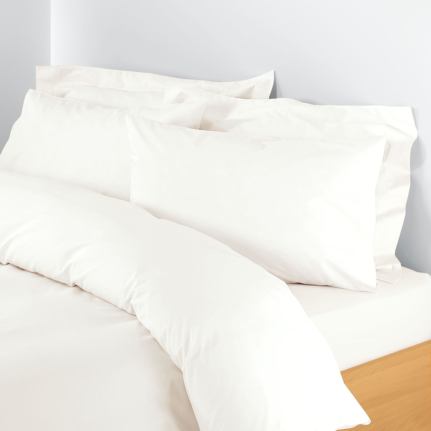 John Lewis Polycotton Percale Duvet Covers, Cream