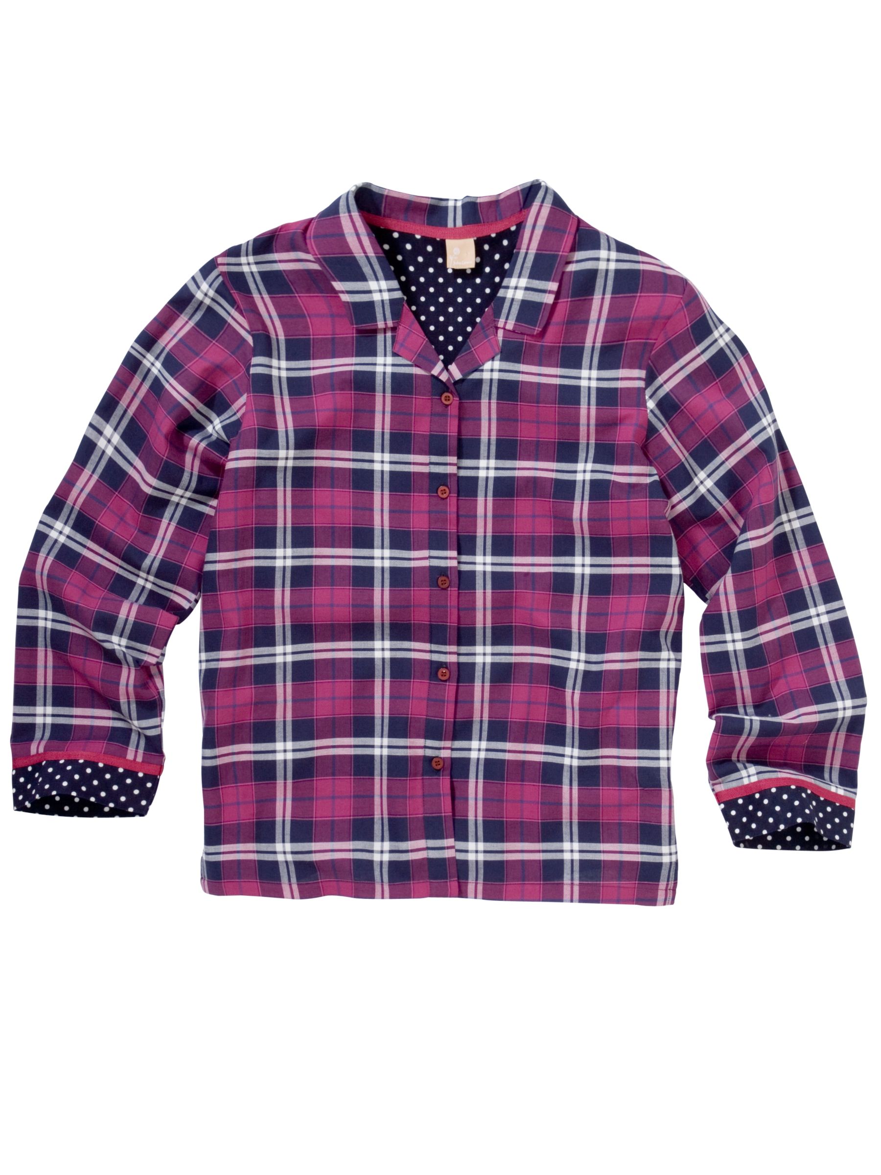John Lewis Juno Pyjama Top  Pink 20