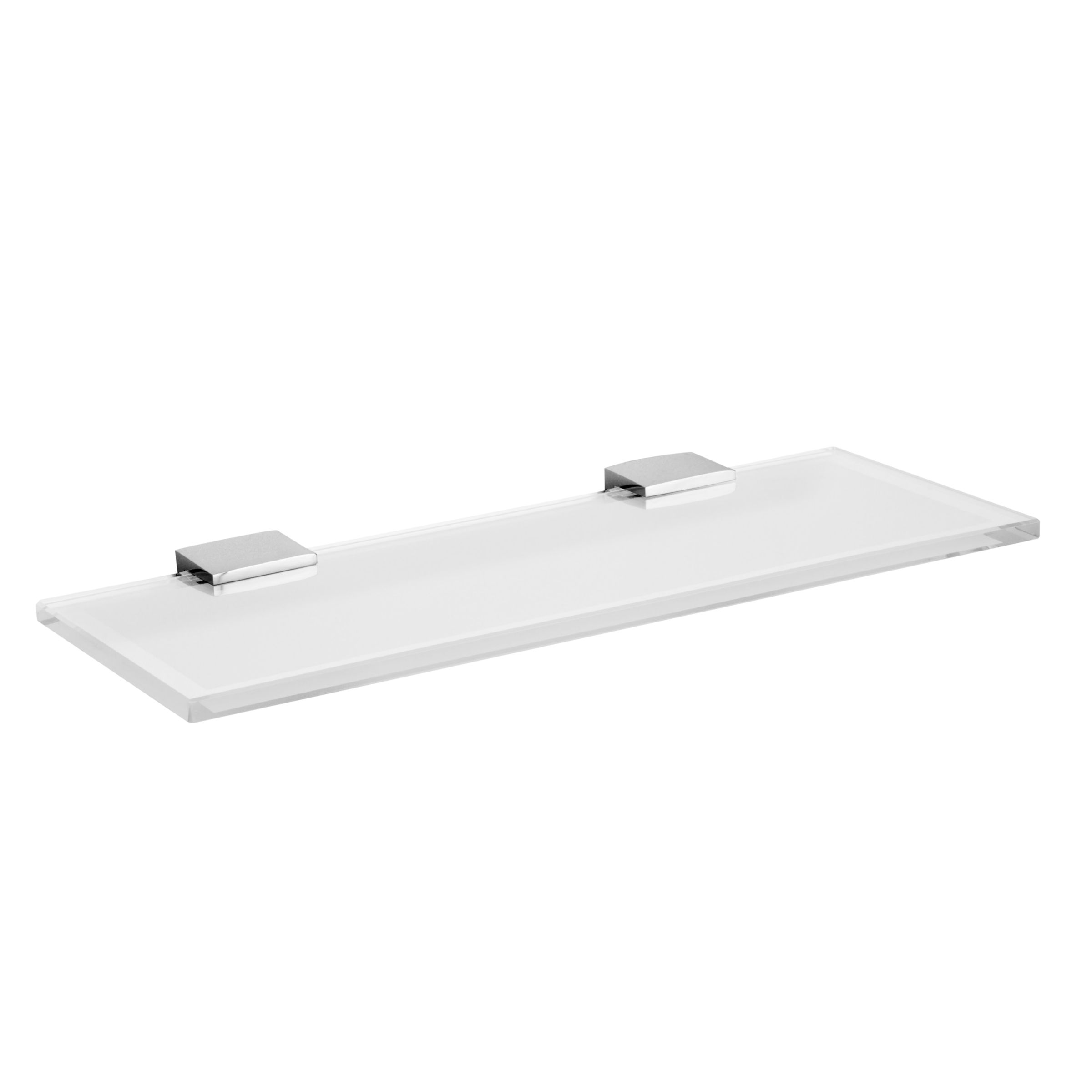 Frosted Glass Bathroom Shelf, 60cm